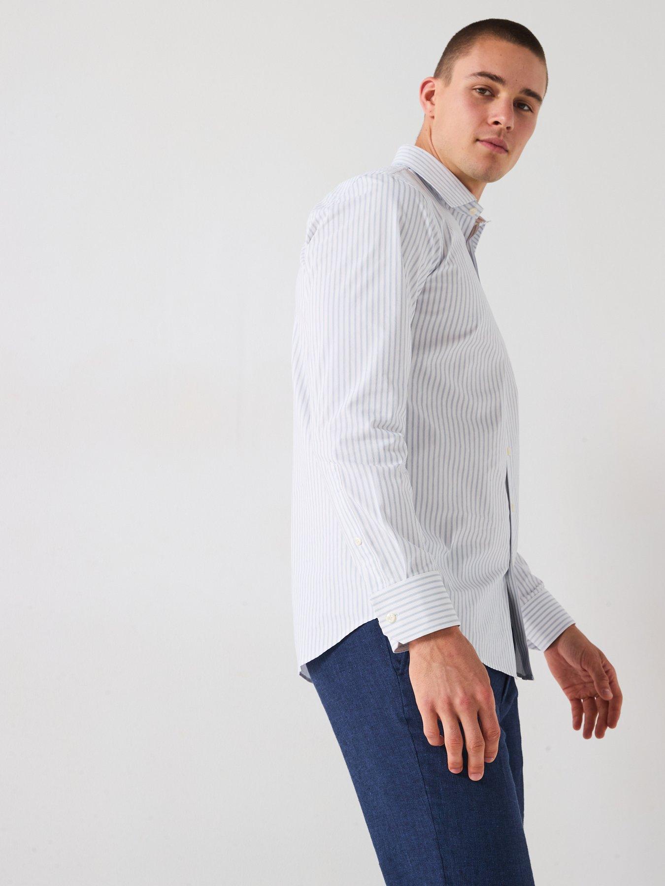 Image 6 of 6 of Selected Homme Slim Performance Long Sleeve Formal Shirt