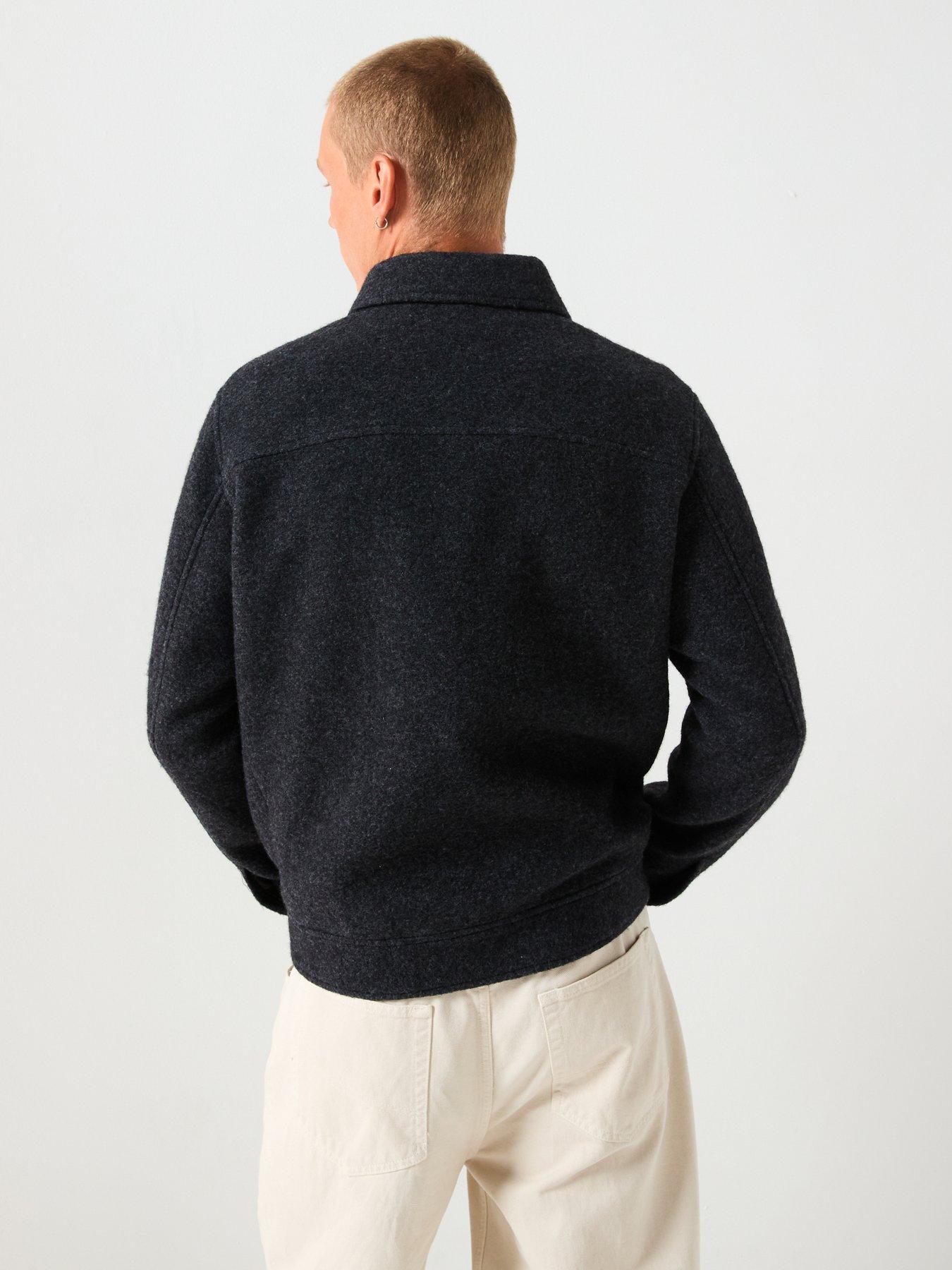 stillFront image of selected-selected-jakob-wool-blend-jacket