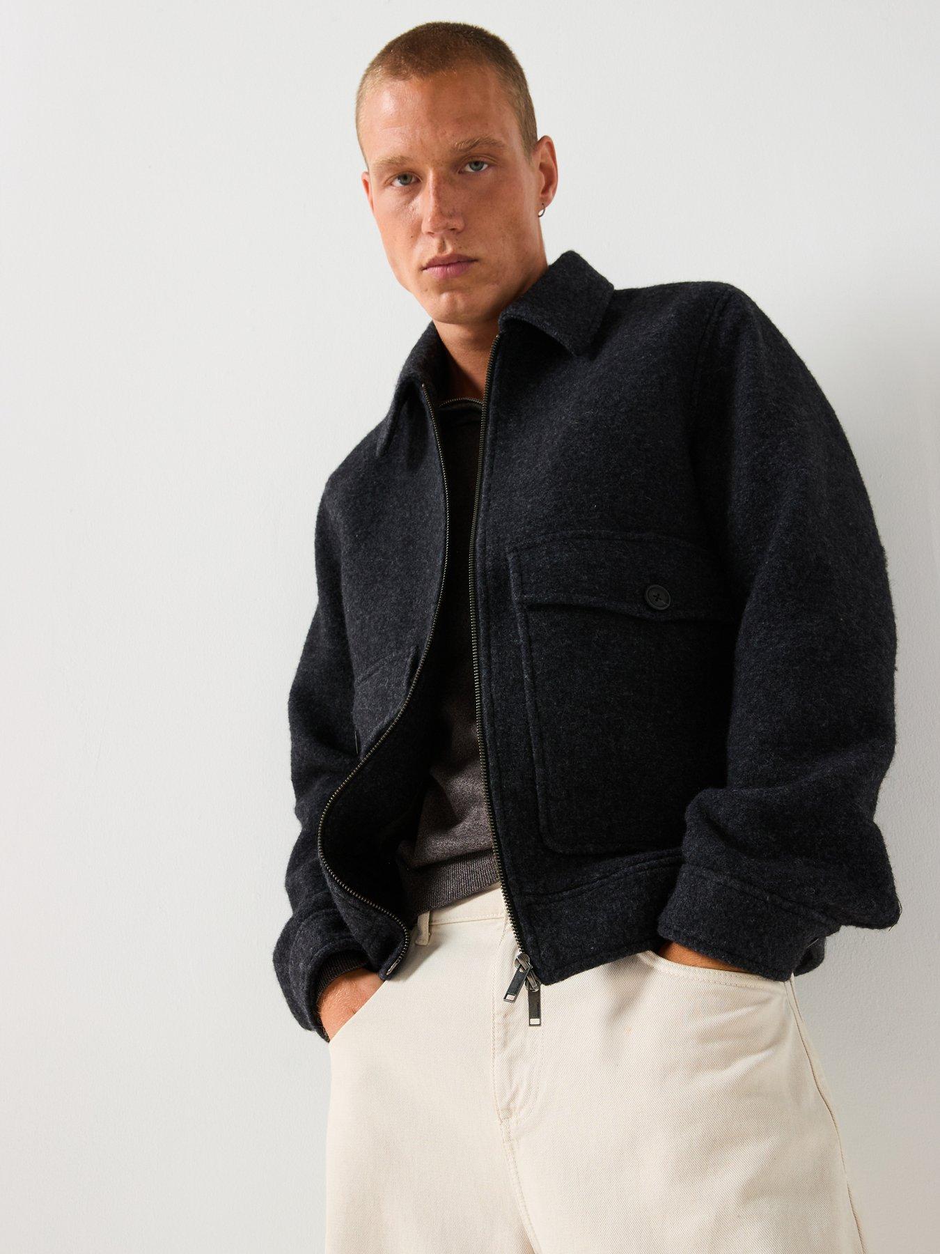 Image 5 of 6 of Selected Homme Jakob Wool Blend Jacket - Grey