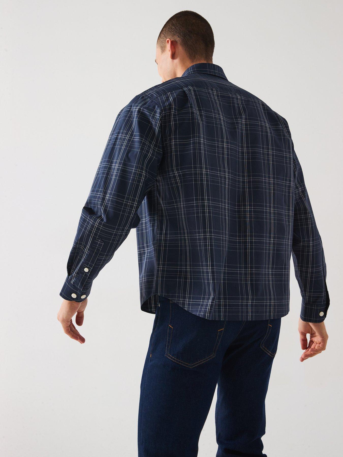  image of selected-ben-long-sleeve-checked-casual-shirt
