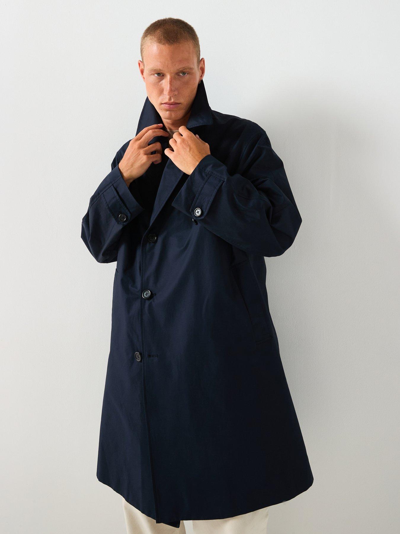  image of selected-homme-marcus-trenchcoat-navy
