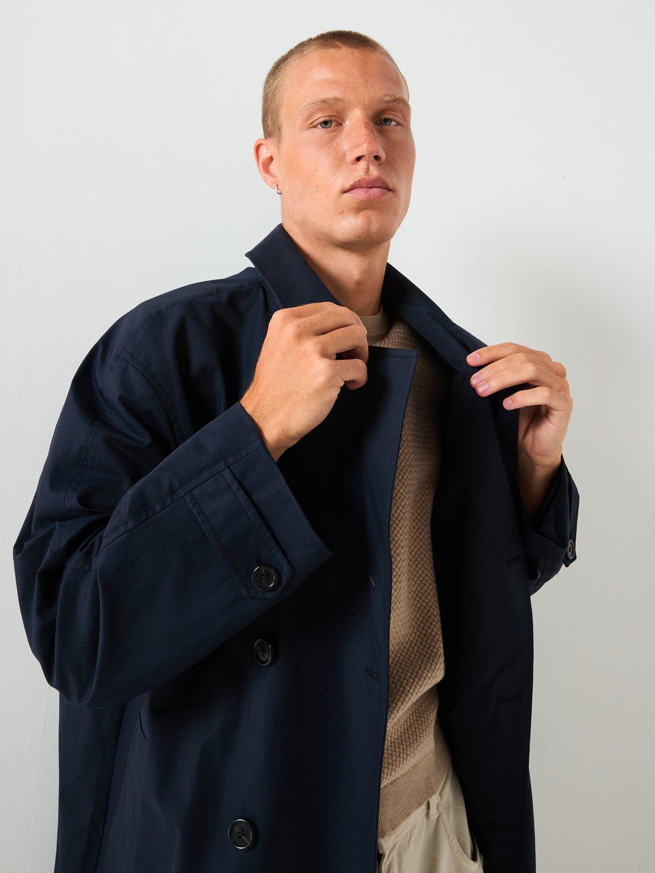  image of selected-homme-marcus-trenchcoat-navy