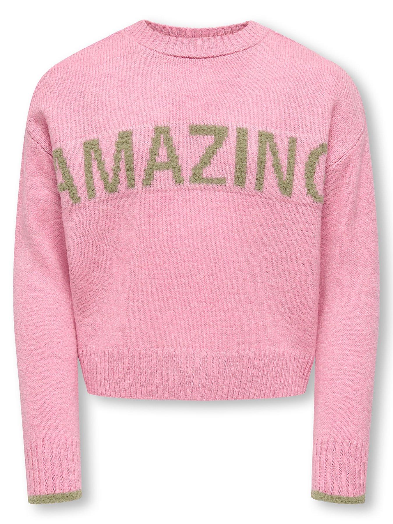 undefined Girls Amazing Knitted Jumper - Pink