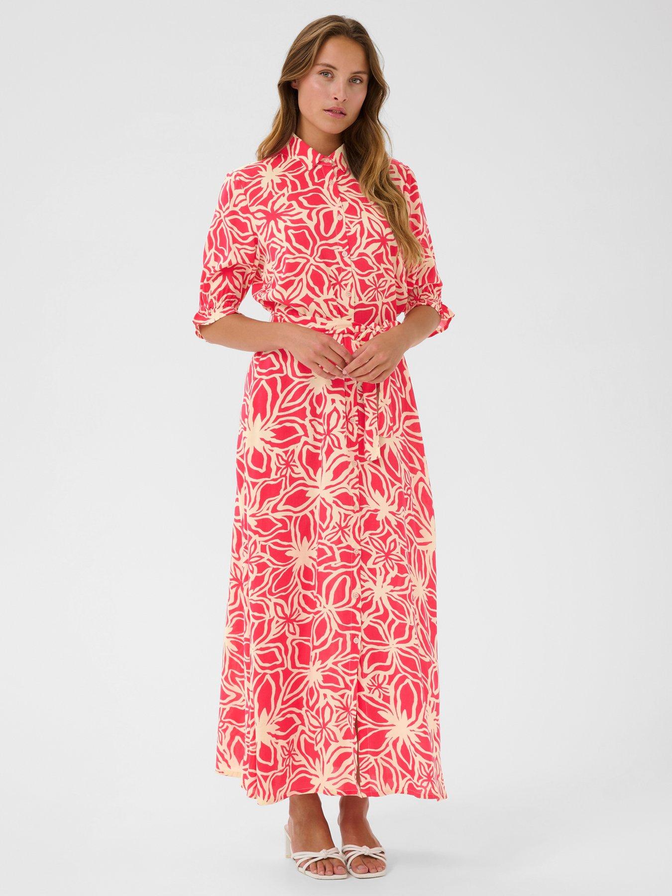 kaffe-mira-shirt-dress-pink