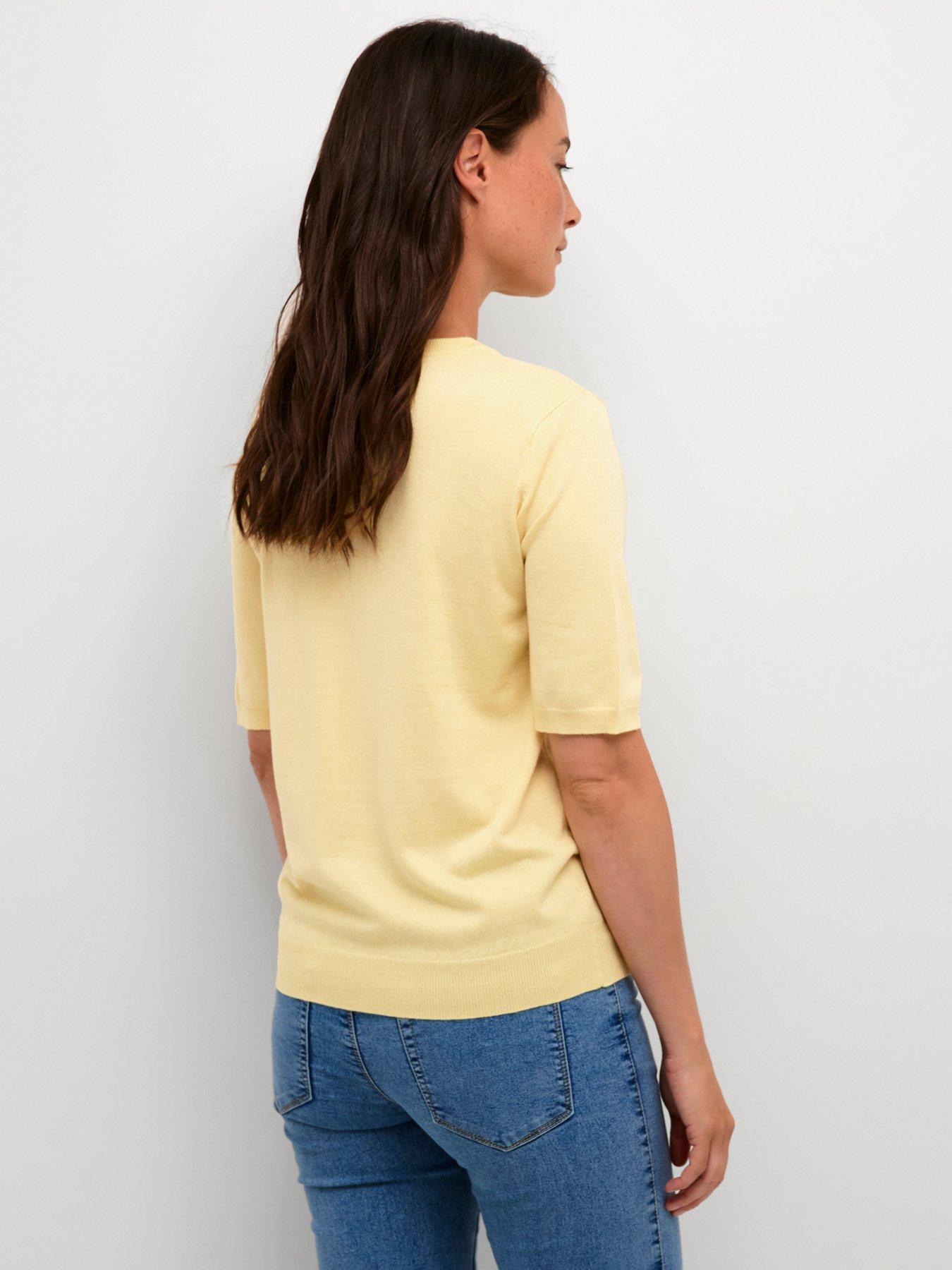 stillFront image of kaffe-lizza-pullover-yellow