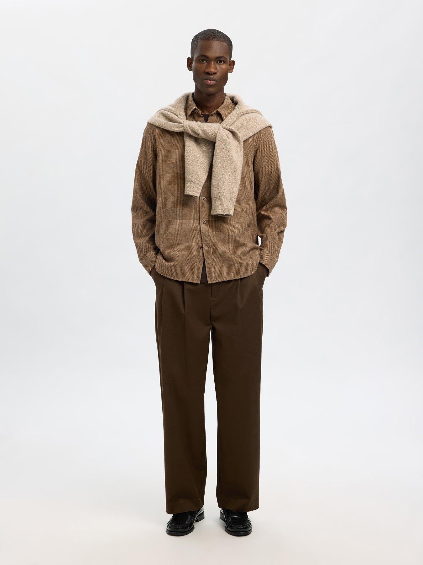 Image 3 of 6 of Selected Noah Long Sleeve Brushed Casual Shirt