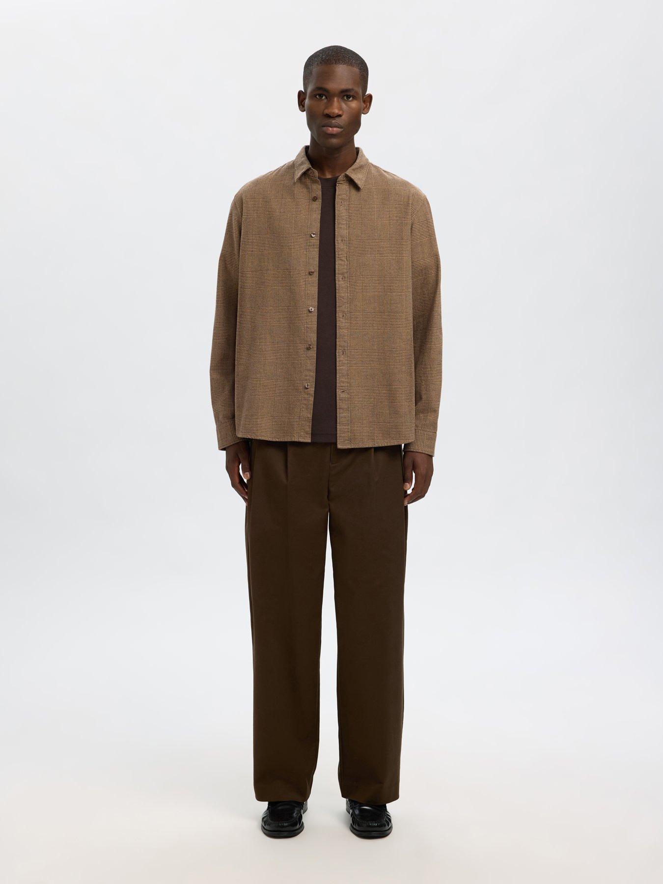 Image 4 of 6 of Selected Noah Long Sleeve Brushed Casual Shirt