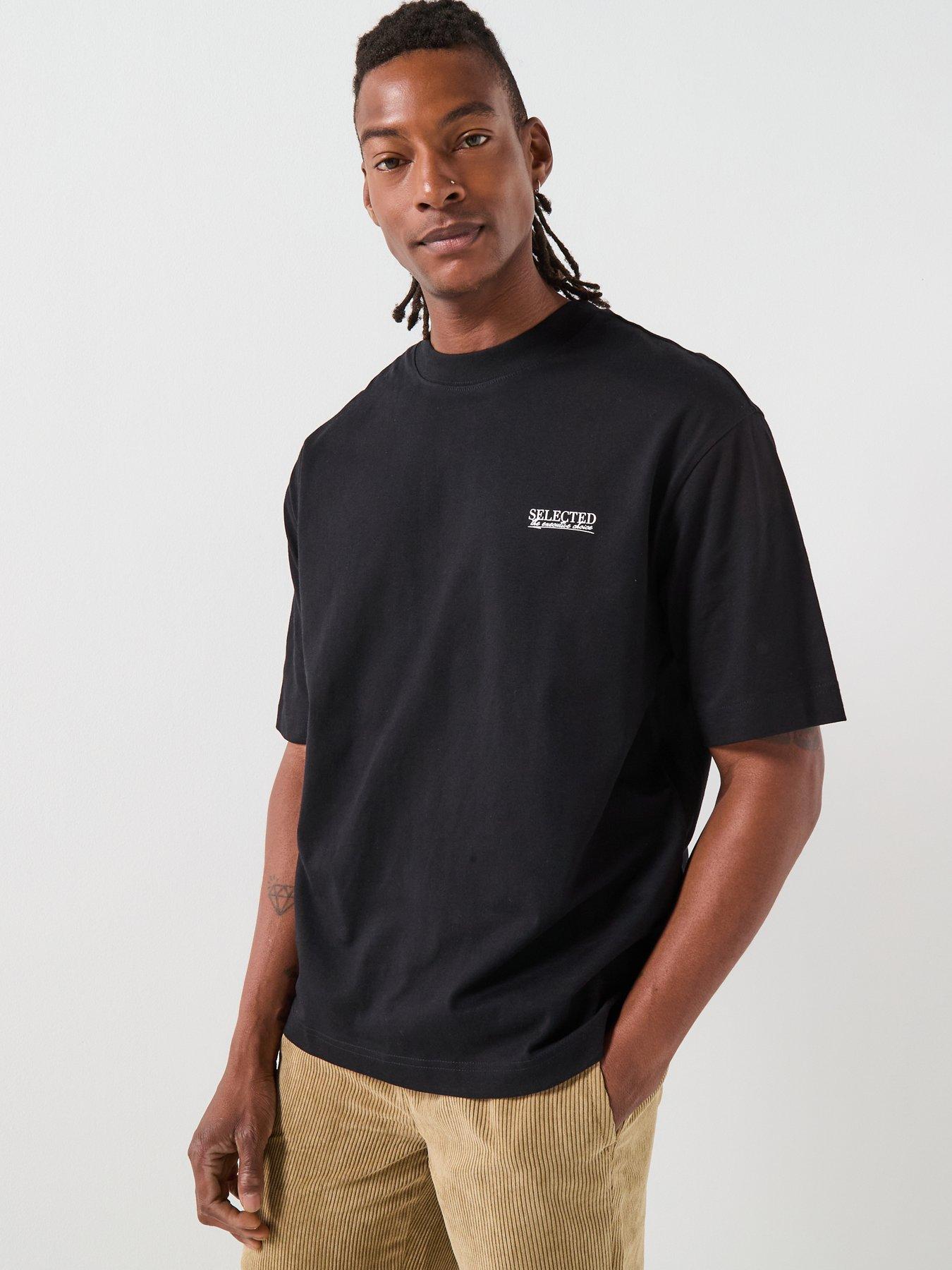 selected-homme-normal-graphic-short-sleeve-t-shirt-black