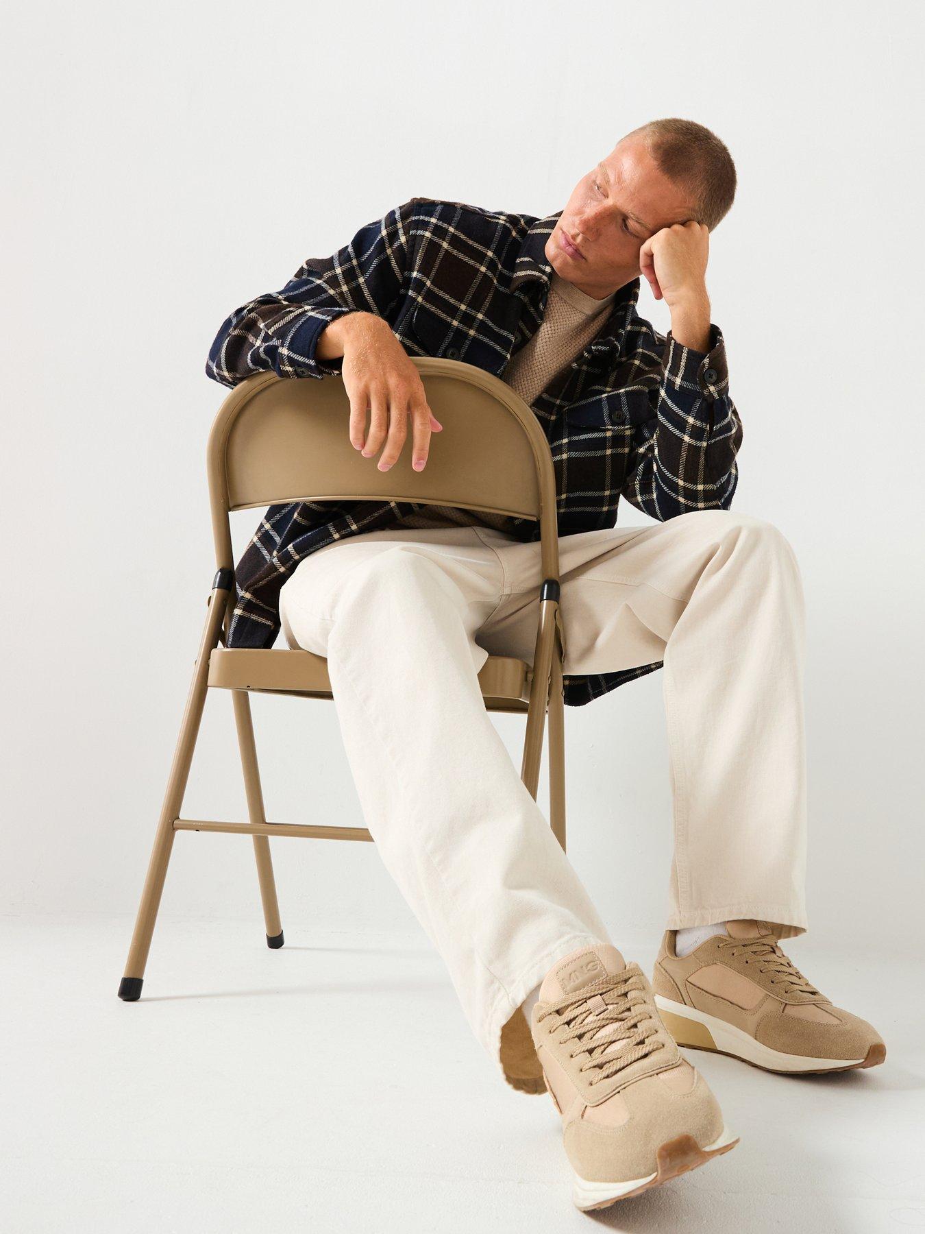 Image 1 of 6 of Selected Pablo Wool Checked Casual Shirt