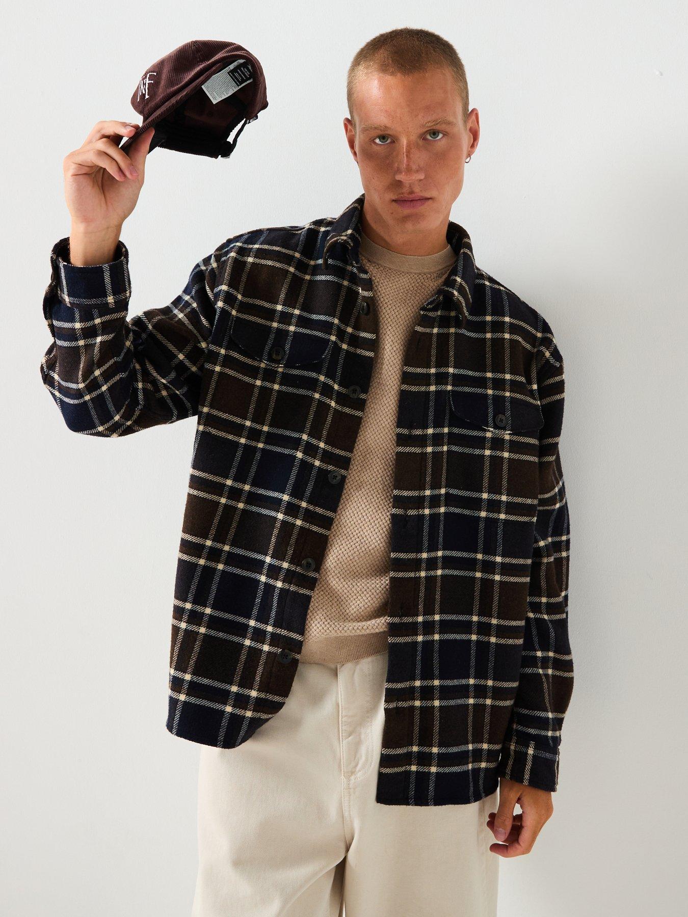 Image 3 of 6 of Selected Pablo Wool Checked Casual Shirt