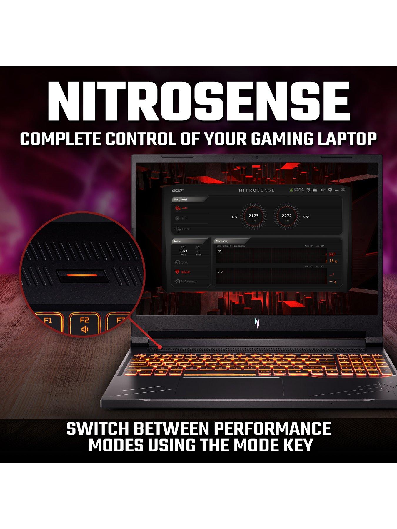  image of acer-nitro-v16-gaming-laptop-16in-wuxga-165hz-geforce-rtx-3050-amd-ryzen-7-8845hs-16gb-ram-512gb-ssd-black