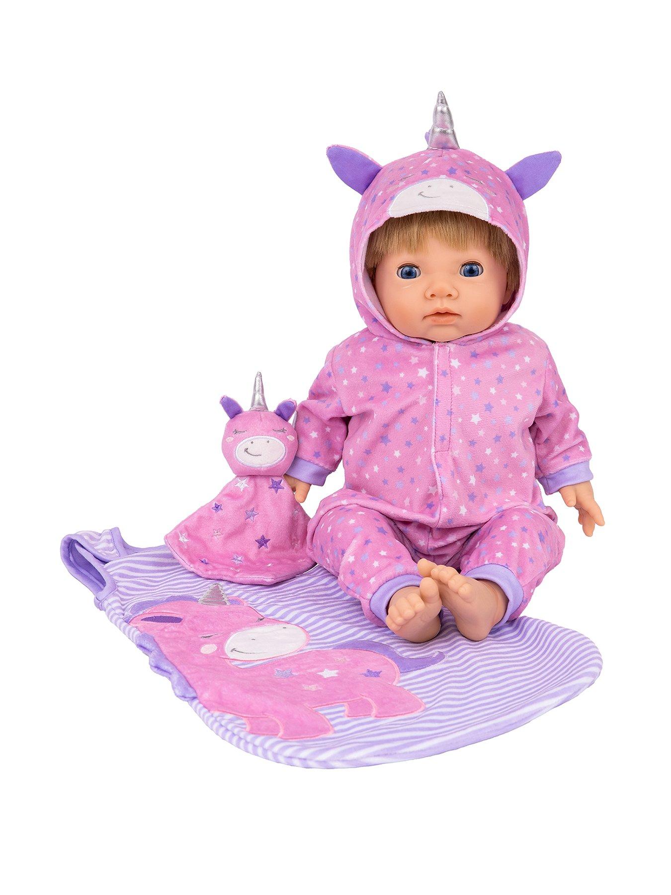 Tiny Treasures Sleepy Unicorn Doll Set