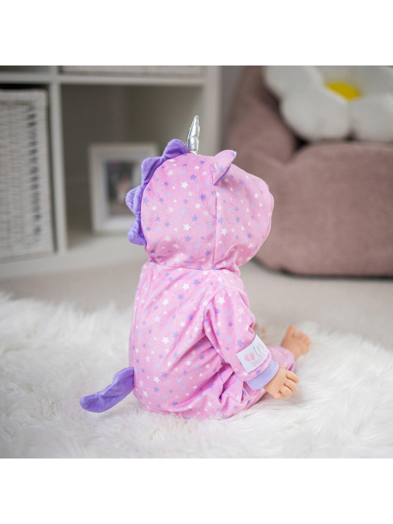  image of tiny-treasures-sleepy-unicorn-doll-set