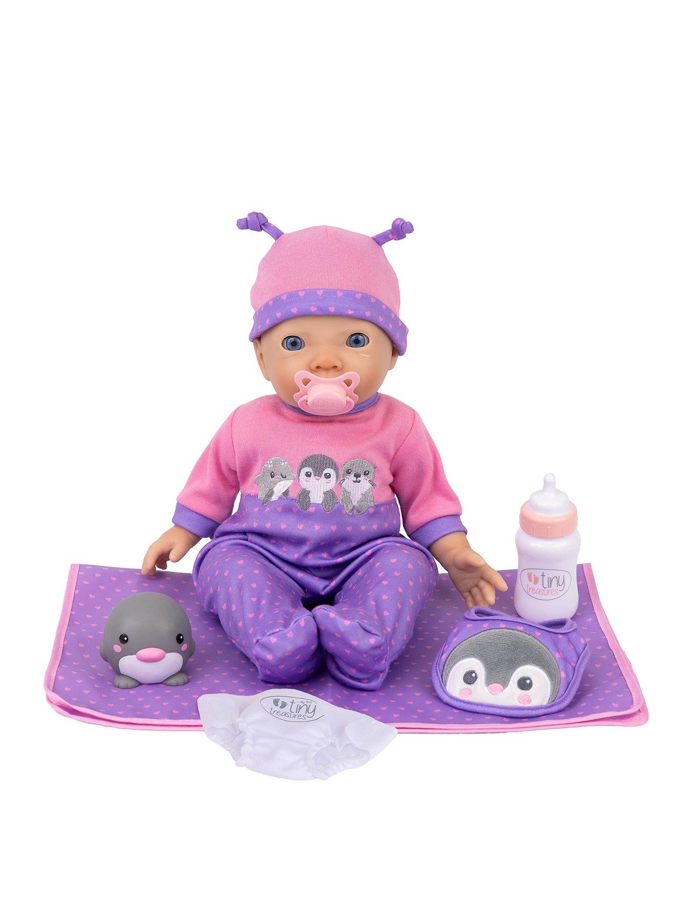 My First Tiny Treasures Peekaboo Baby Doll Starter Set