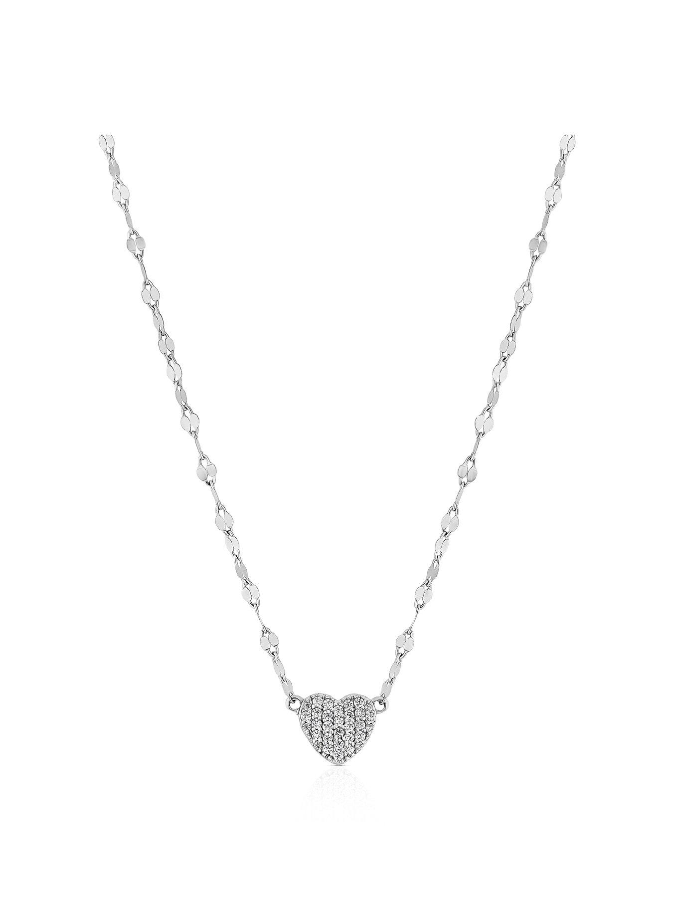 h-samuel-sterling-silver-necklace-cubic-zirconia-heart-sparkle-chain-1651-inch-necklace