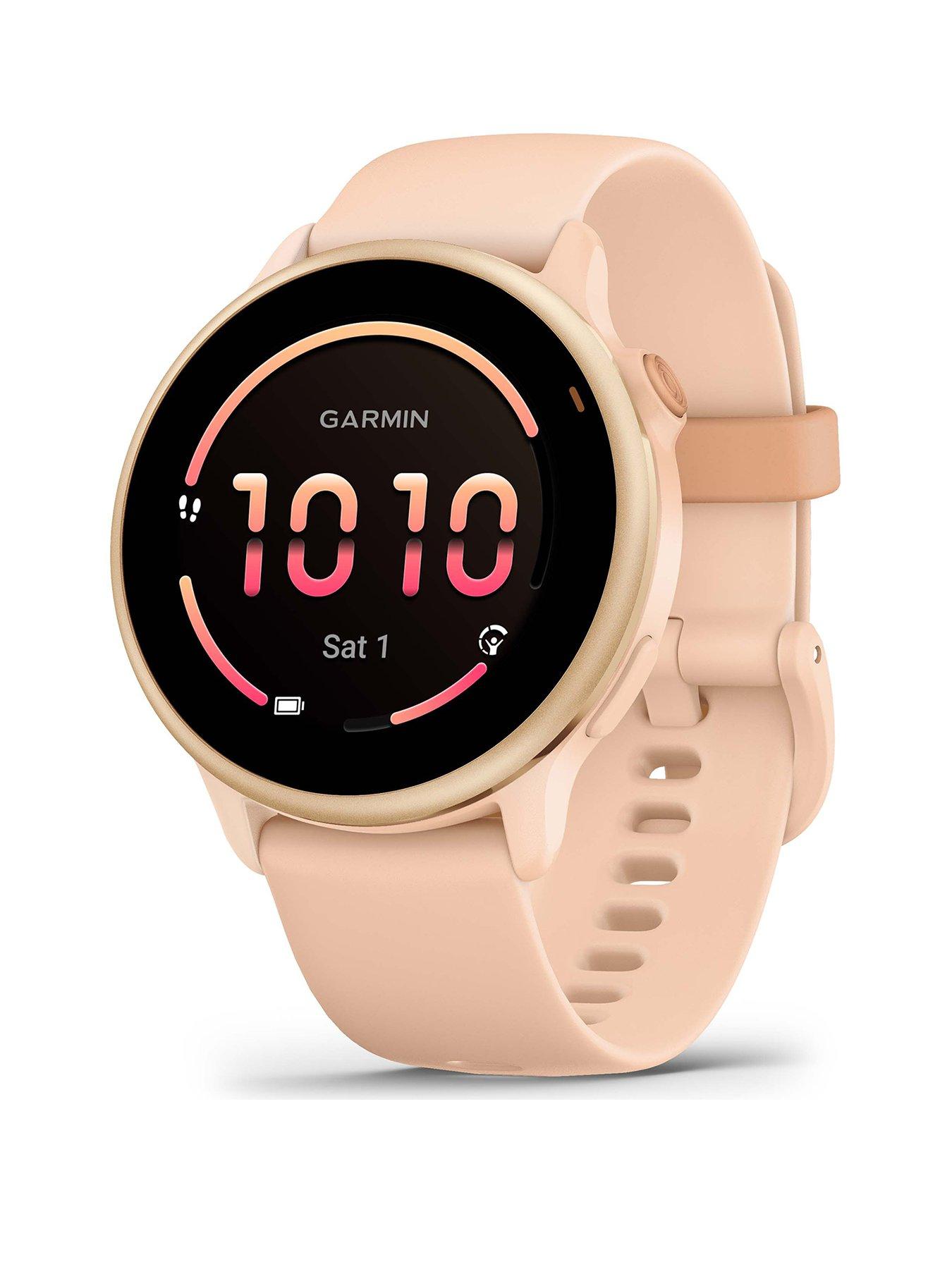 front image of garmin-vivoactive-6-watch-pink-dawn