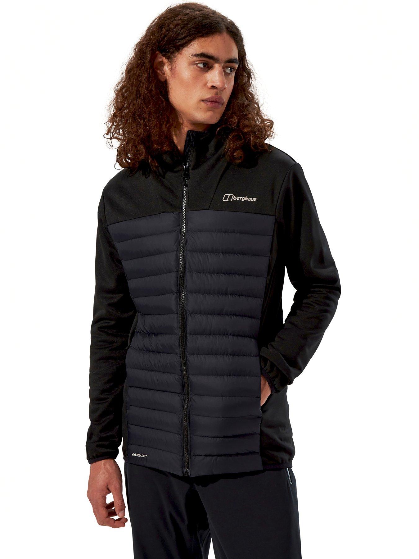 undefined Mens Vaskye Hooded Hybrid Jacket - Black