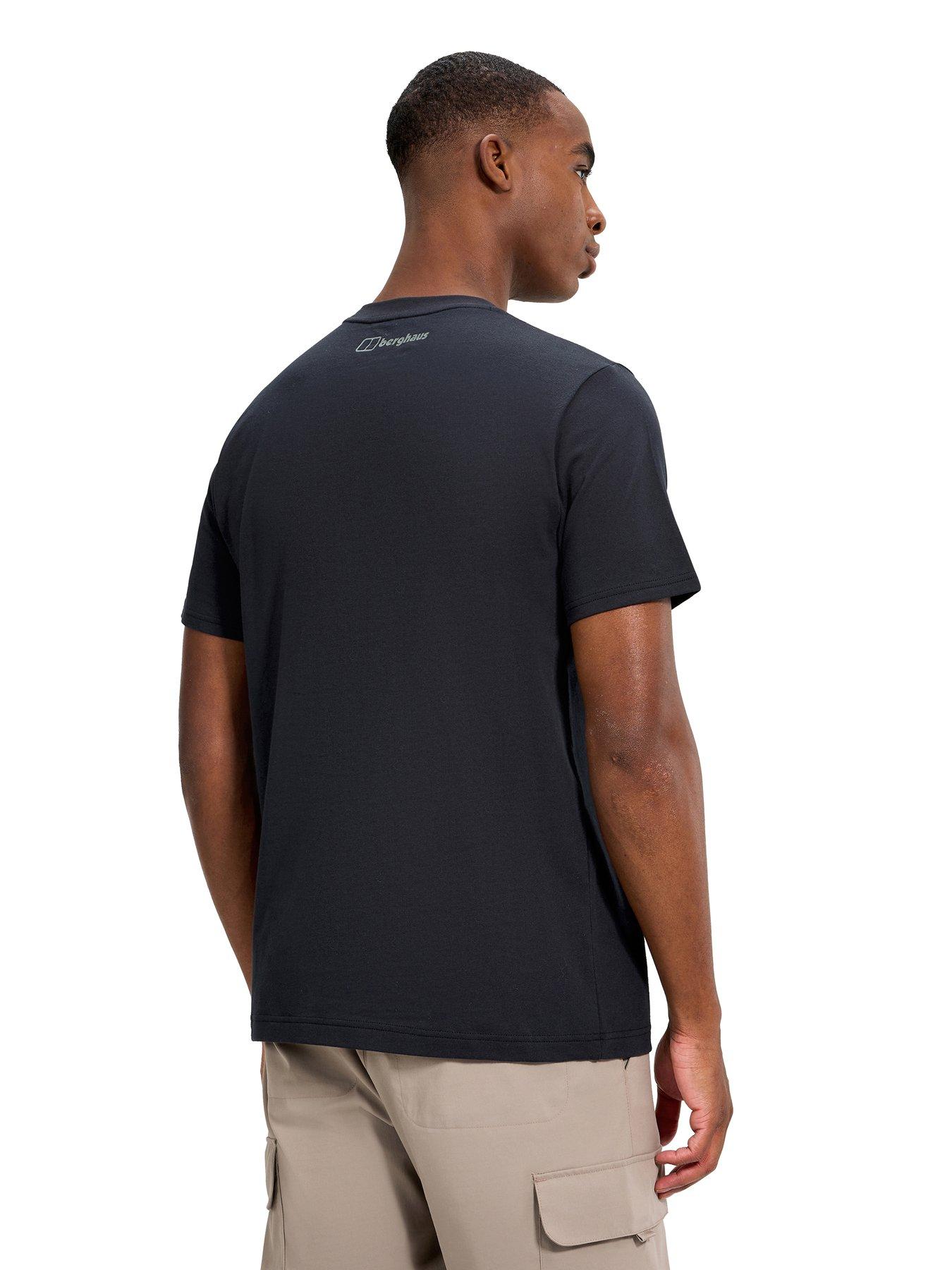 Image 2 of 6 of Berghaus Mens Berghaus Glitched Blocks Tee - Black