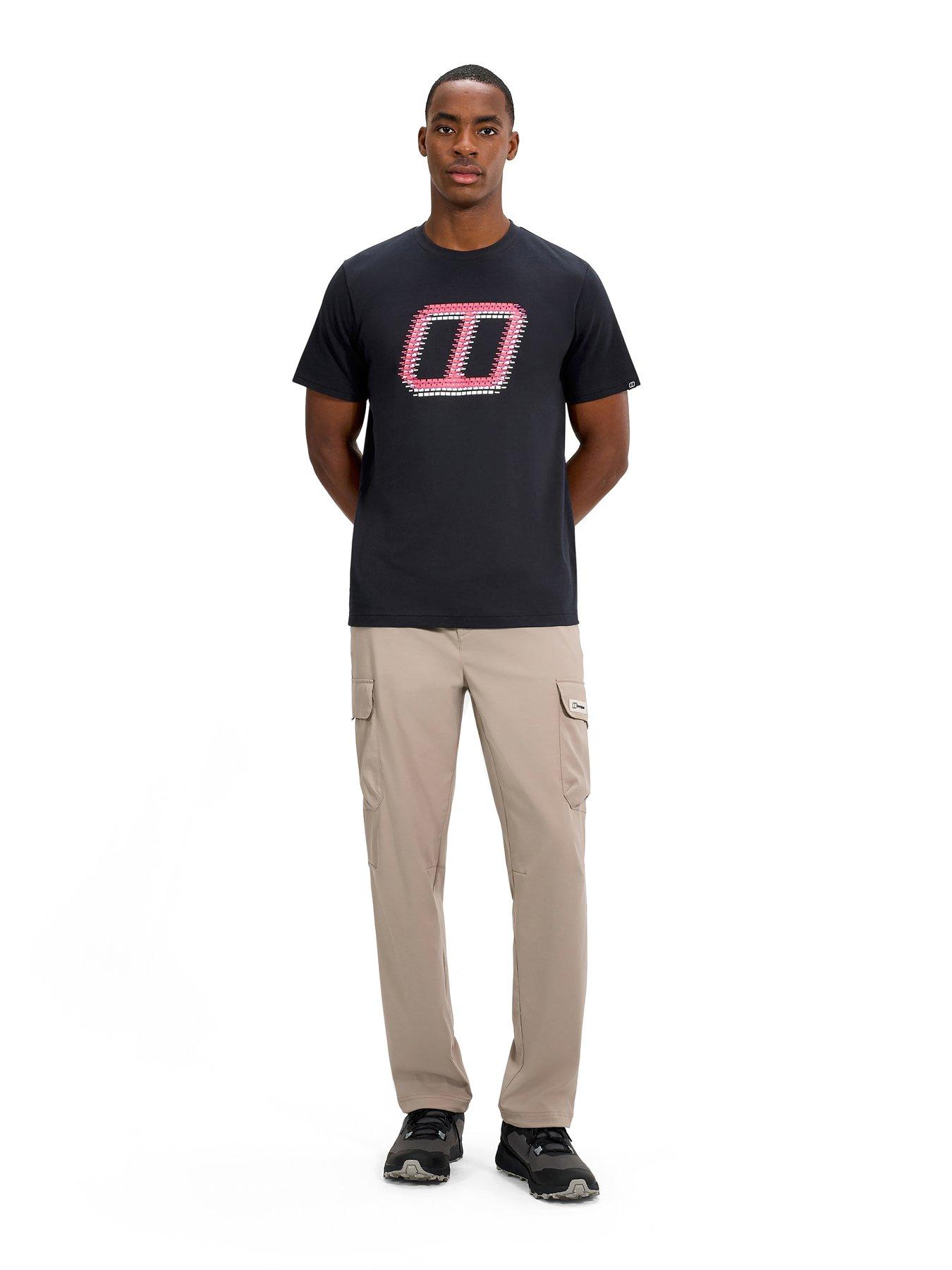 Image 3 of 6 of Berghaus Mens Berghaus Glitched Blocks Tee - Black