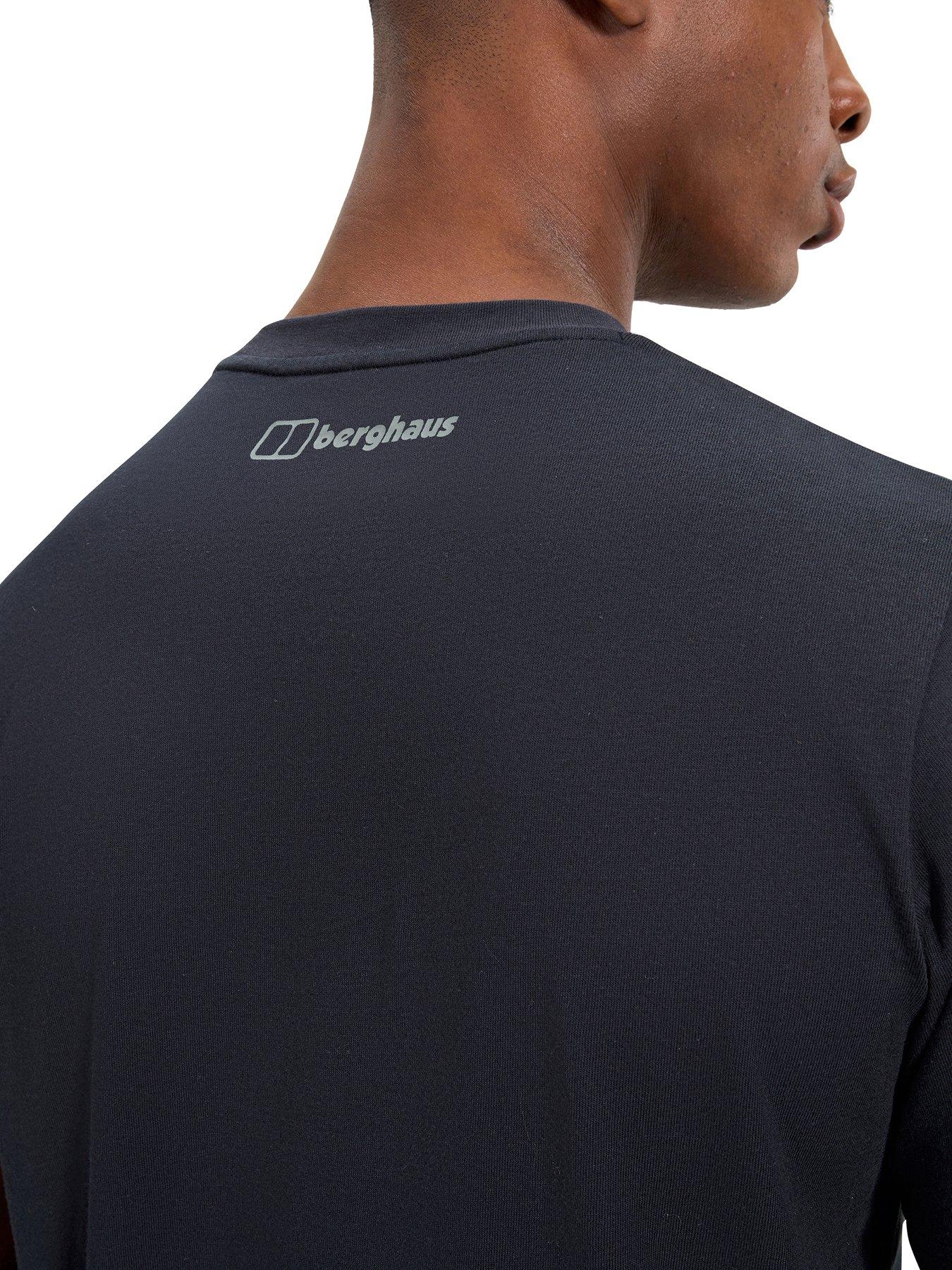 Image 5 of 6 of Berghaus Mens Berghaus Glitched Blocks Tee - Black