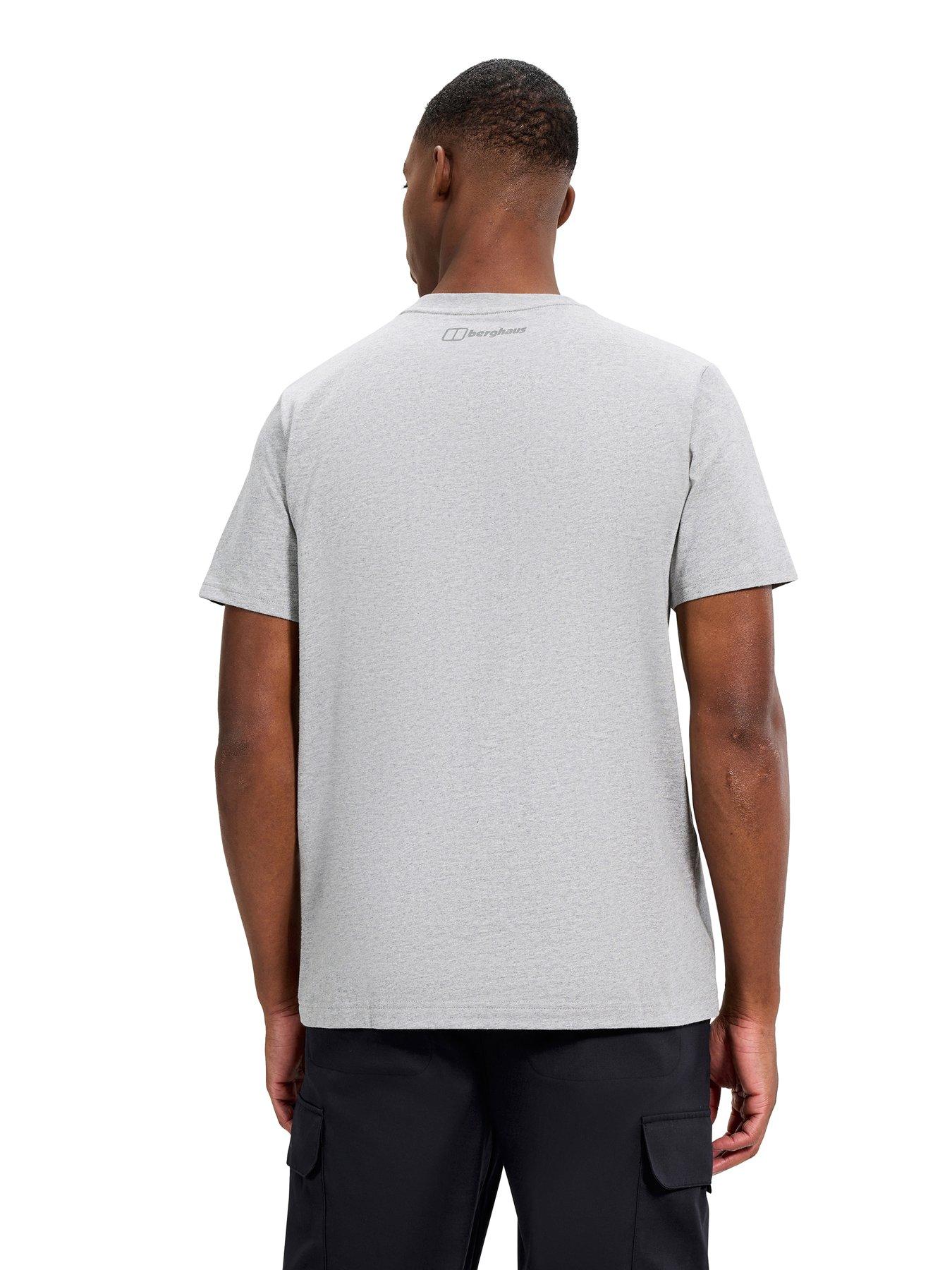 image of berghaus-mens-berghaus-glitched-blocks-tee-grey