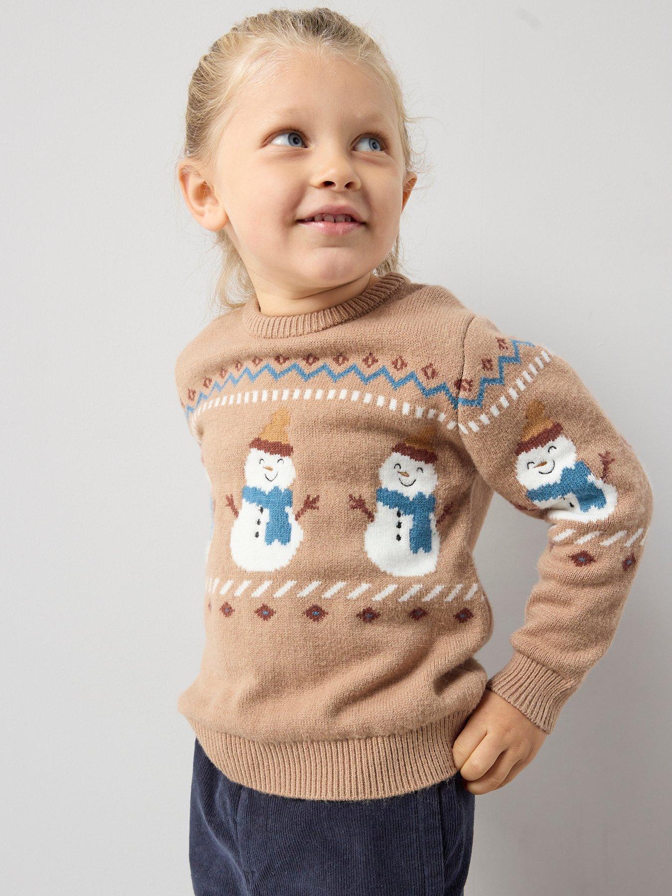the-very-collection-boys-snowman-christmas-knitted-jumper-multi