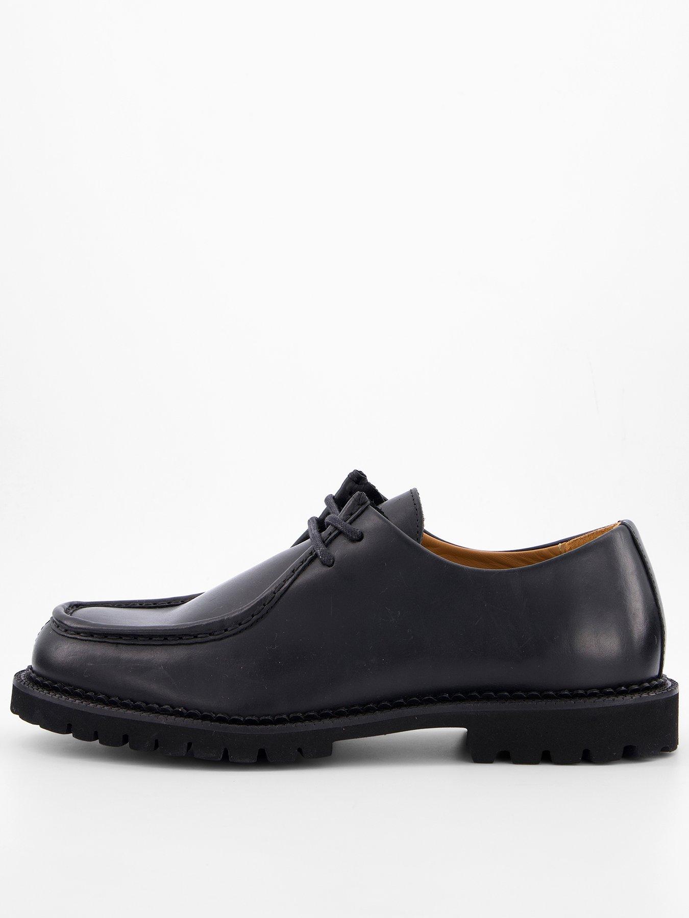  image of selected-hector-leather-mocassin-formal-shoe-black