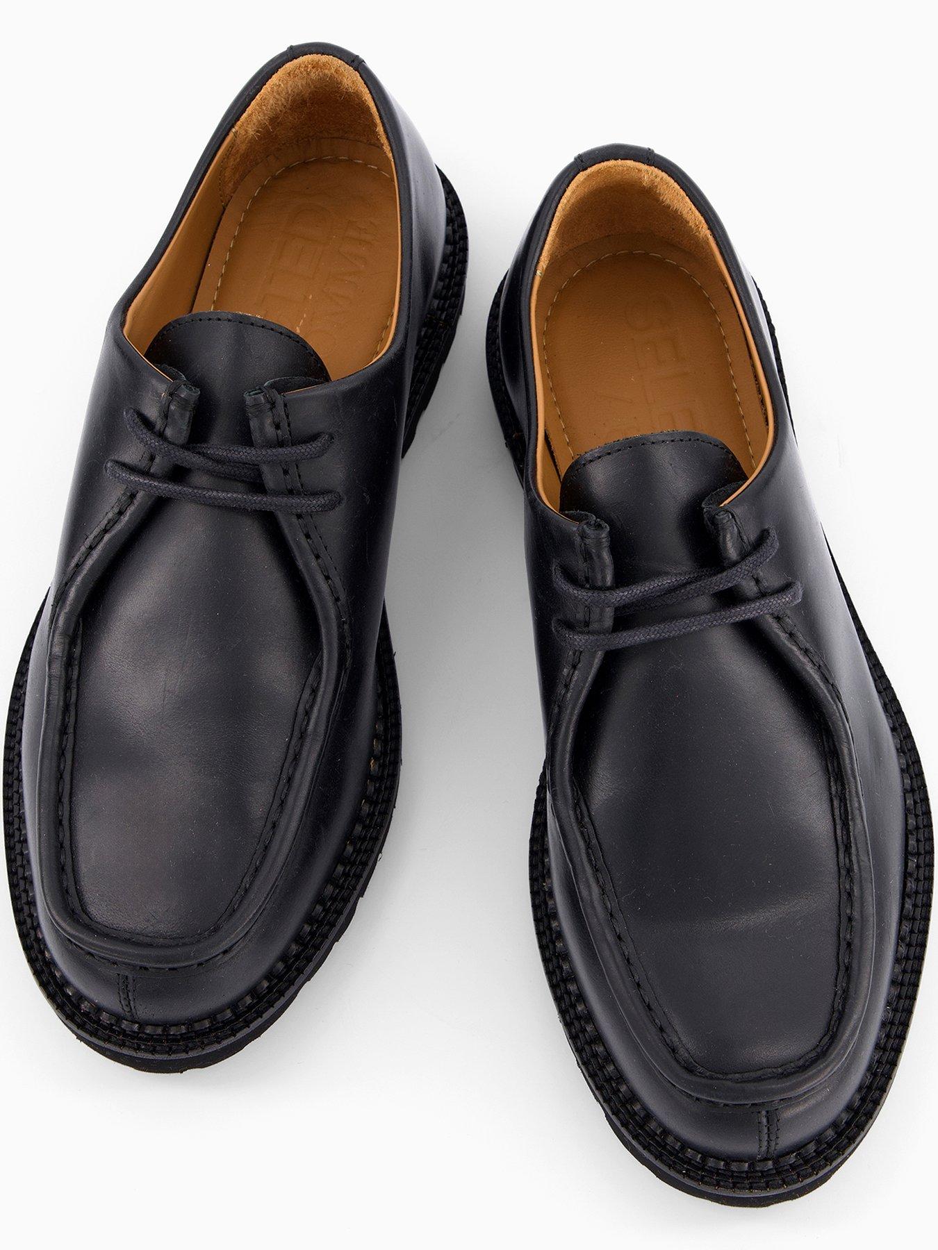  image of selected-hector-leather-mocassin-formal-shoe-black