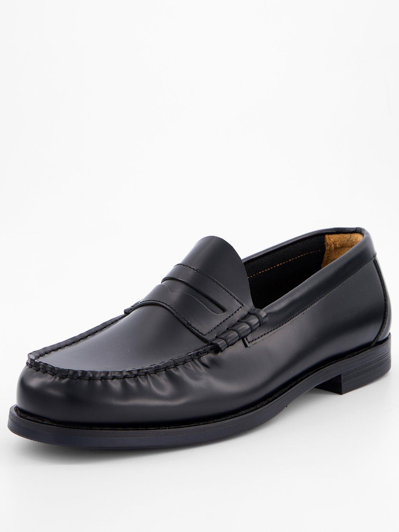 stillFront image of selected-homme-billy-leather-penny-loafer-formal-shoes-black