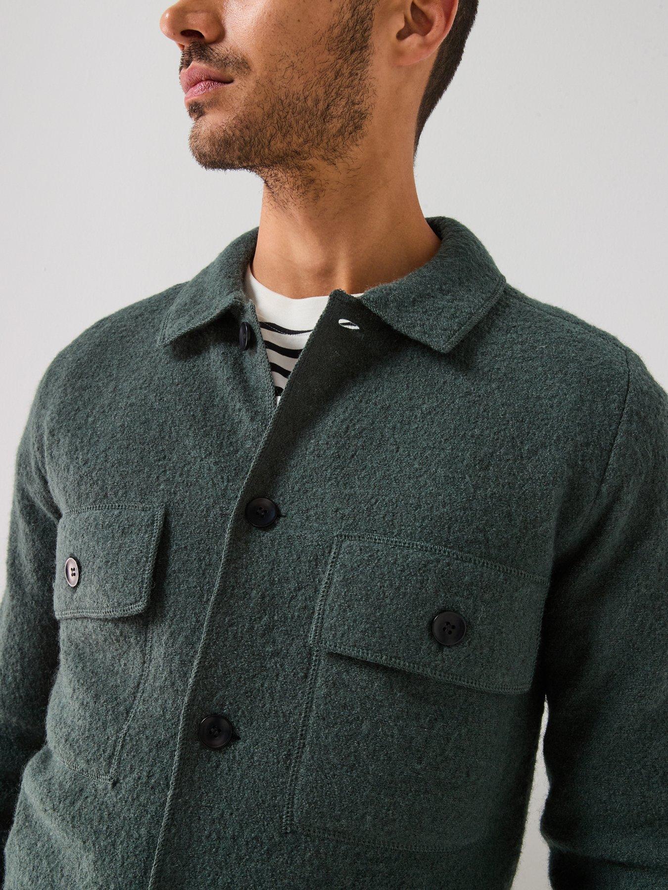  image of selected-homme-nealy-long-sleeve-knitted-cardigan-dark-green