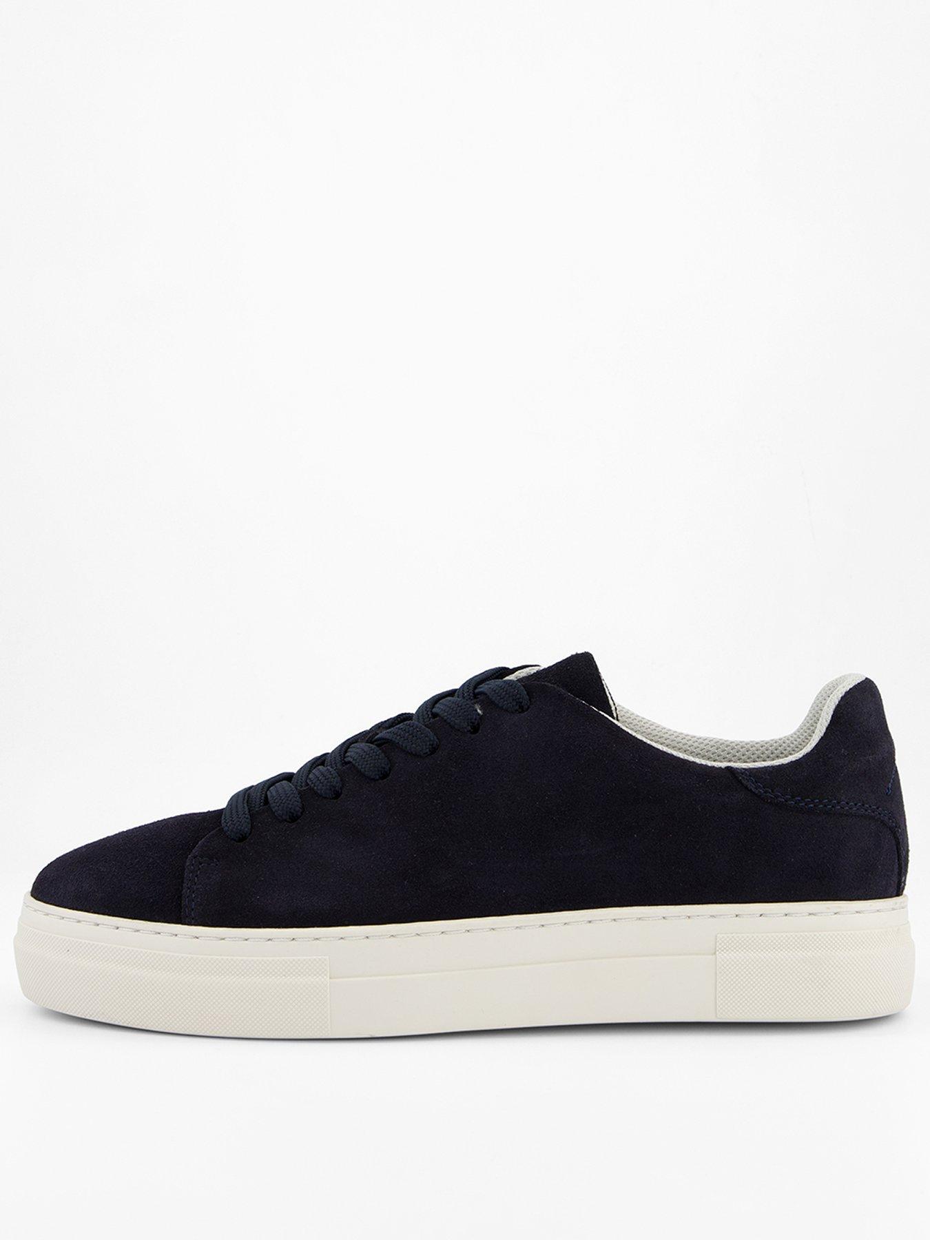 selected-homme-david-chunky-suede-cupsole-trainer-navy