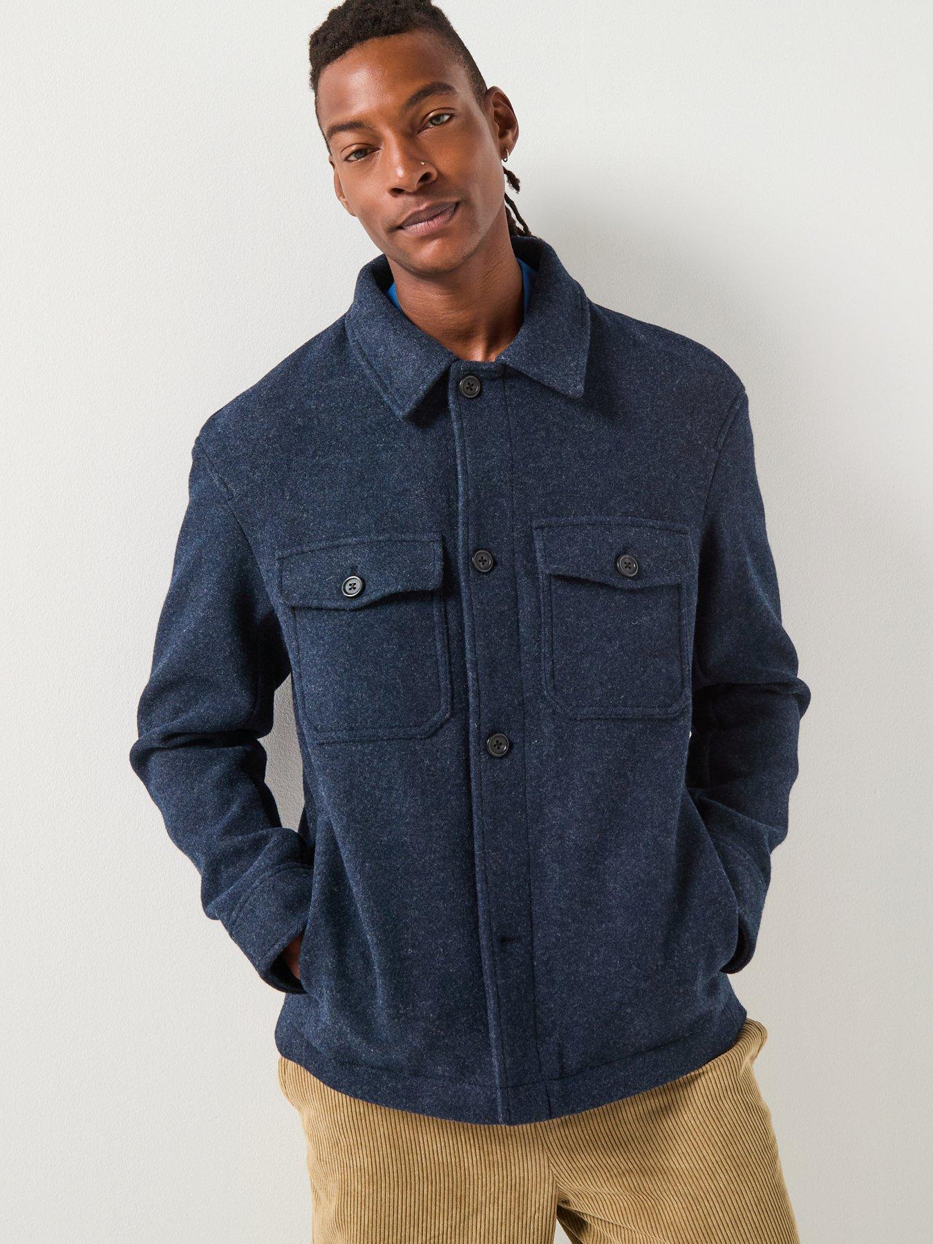 front image of selected-selected-mitch-check-long-sleeve-over-shirt