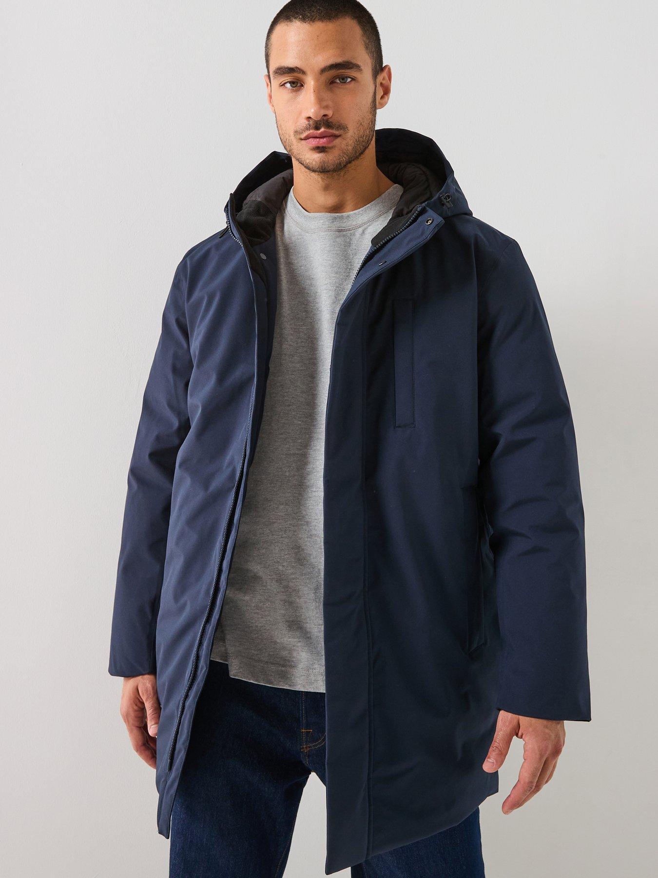 front image of selected-selected-franklin-urban-technical-parka-coat