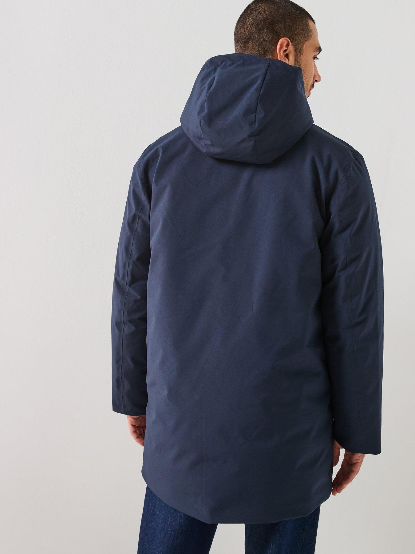  image of selected-homme-franklin-urban-technical-parka-coat-navy