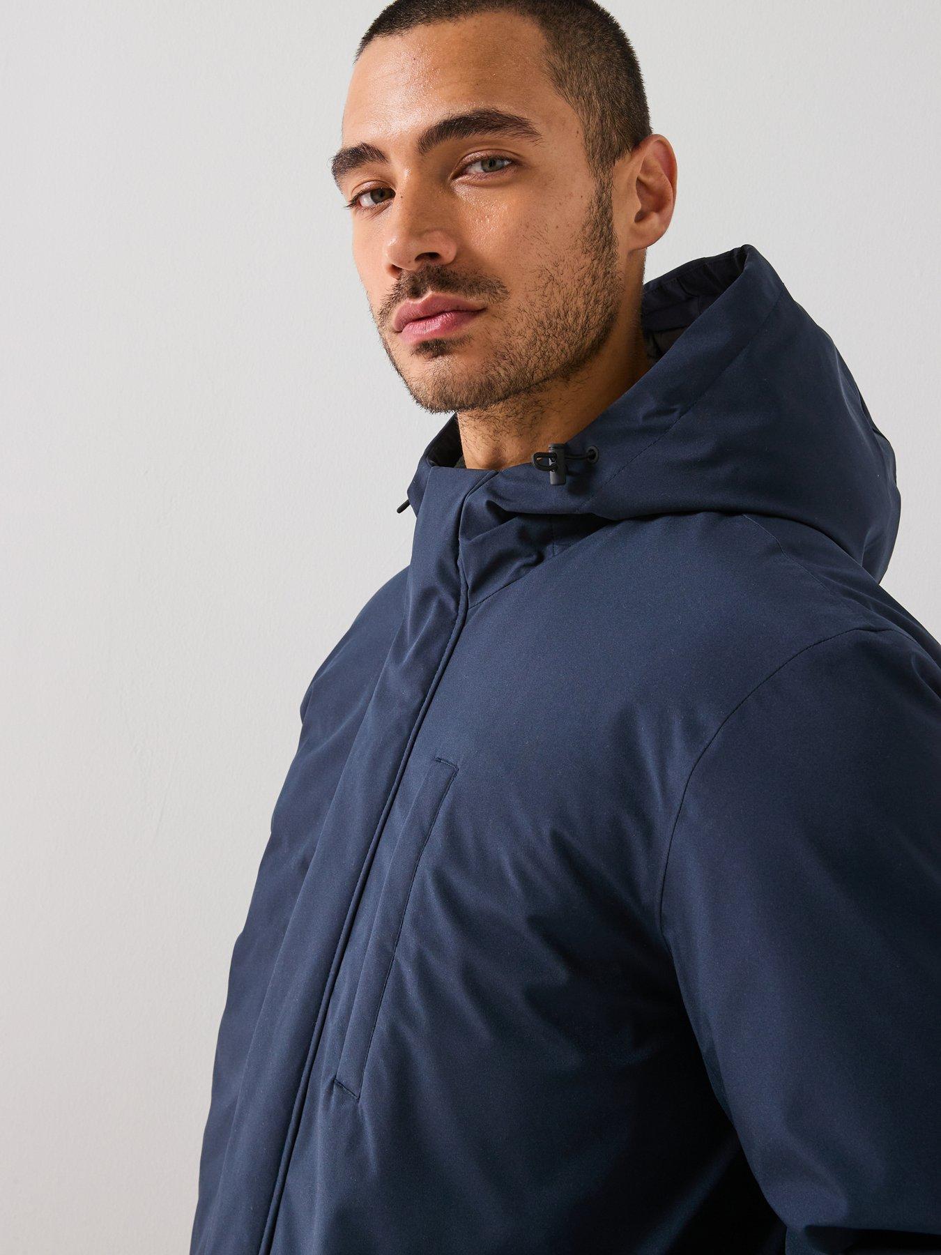  image of selected-homme-franklin-urban-technical-parka-coat-navy