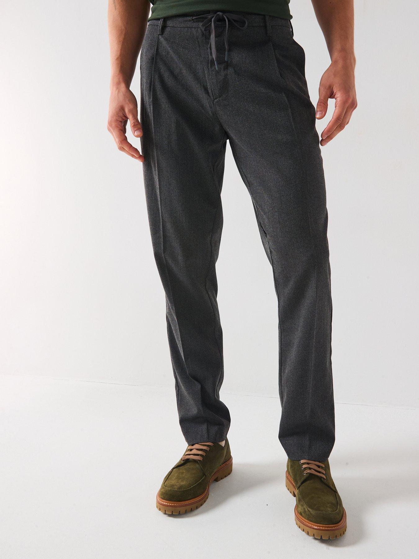 Selected Leroy Tapered Trousers - Dark Grey