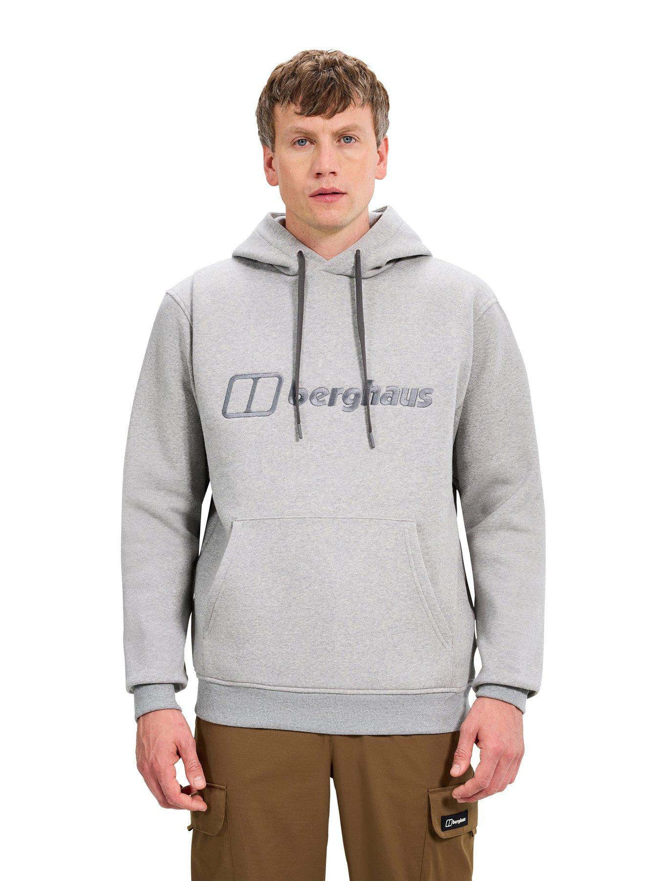 undefined Mens Logo Hoodie - Grey