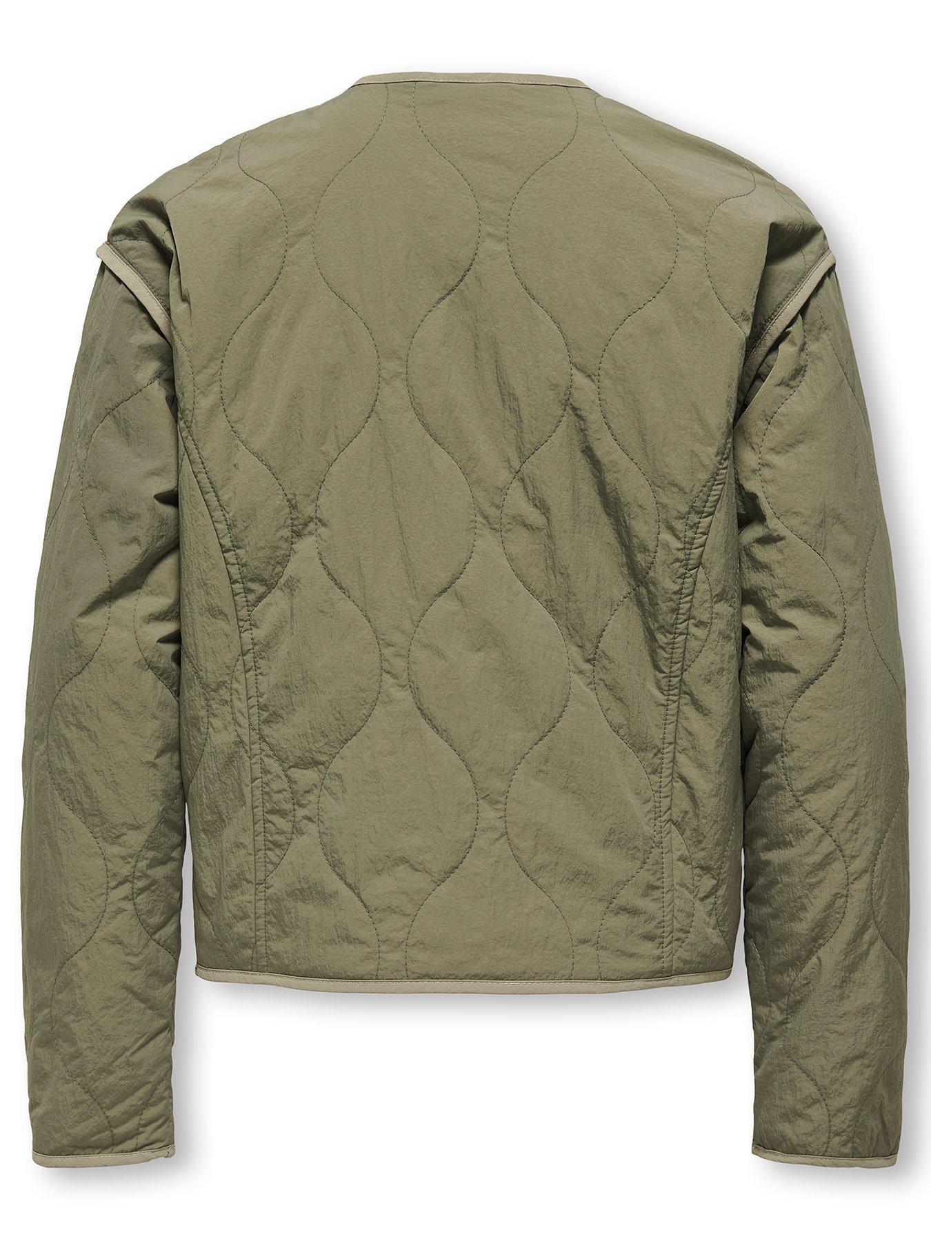  image of only-kids-girls-quilted-jacket-green