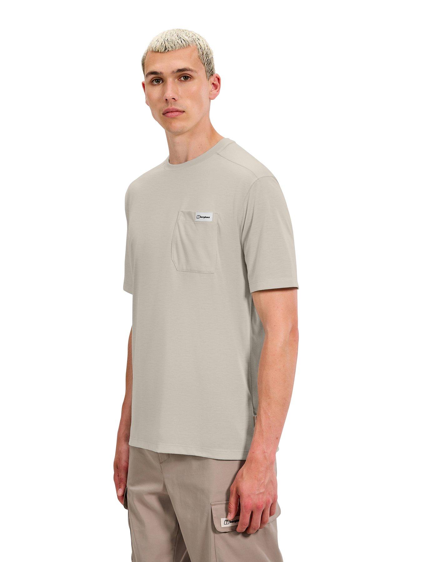 undefined Mens Relaxed Tech T-Shirt - Grey