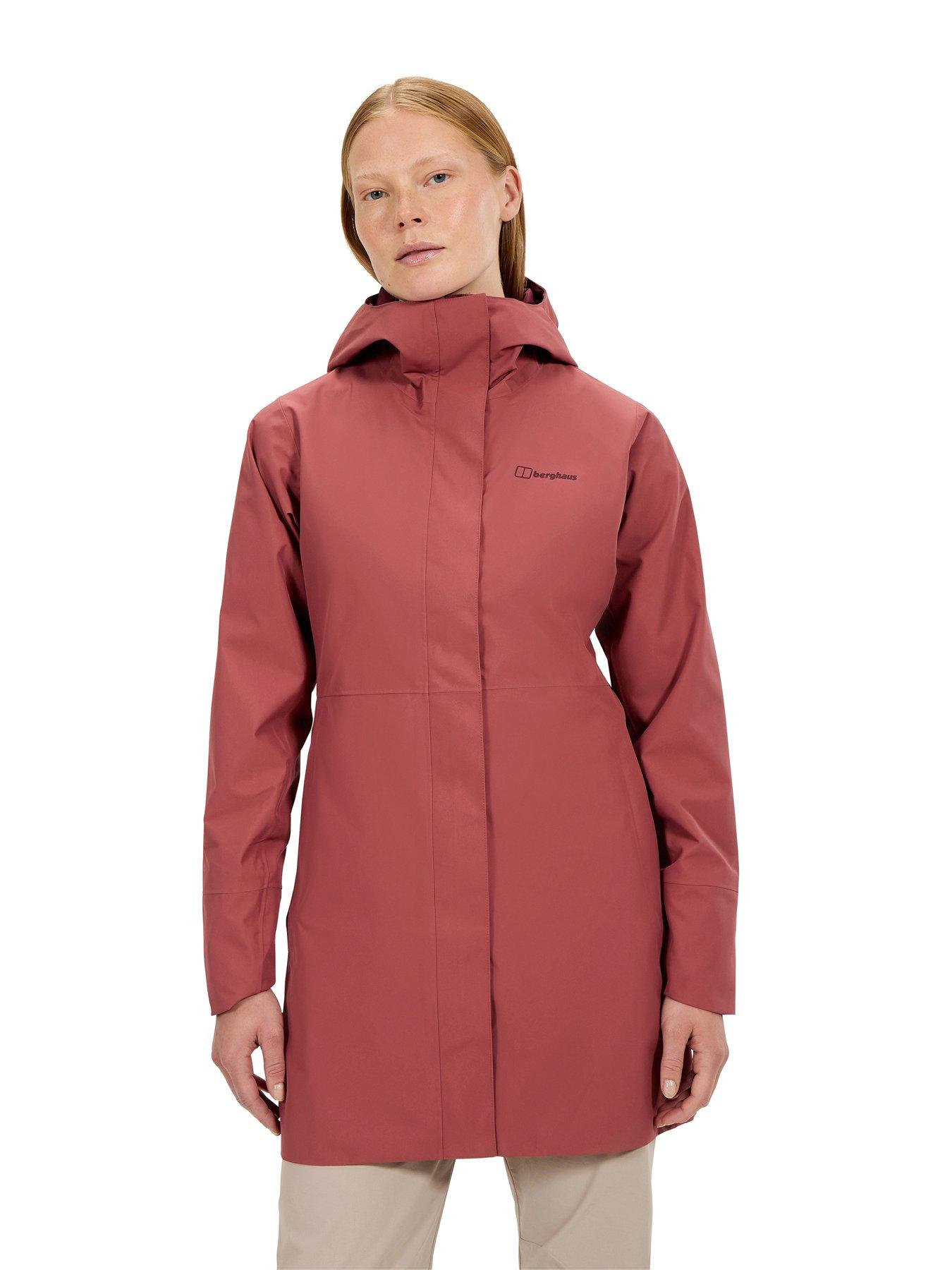 Image 1 of 6 of Berghaus Womens Omeara Long Jacket - Red