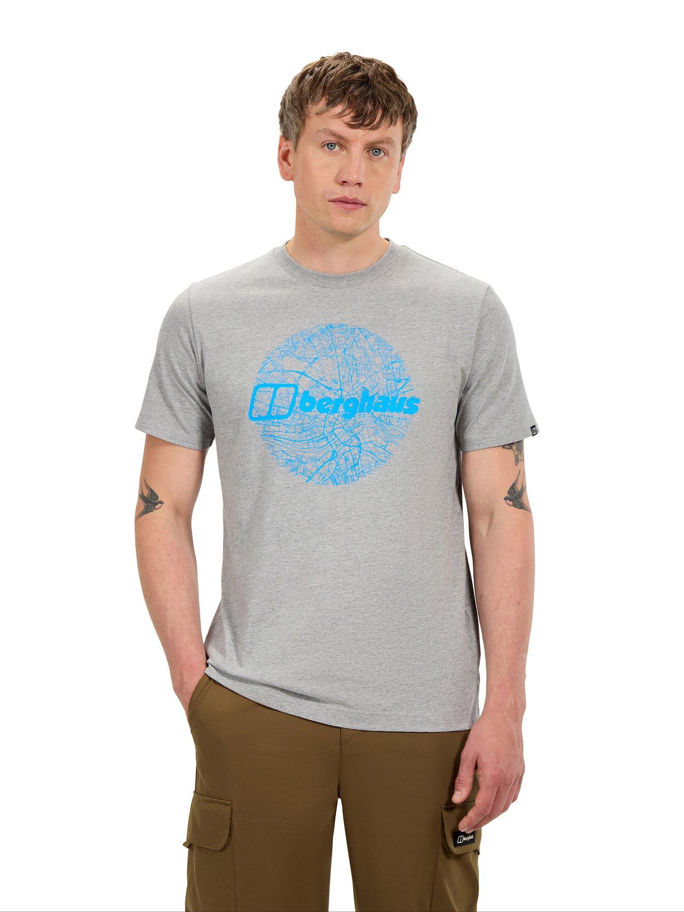 Image 1 of 6 of Berghaus Mens Map Of The Toon Tee - Grey