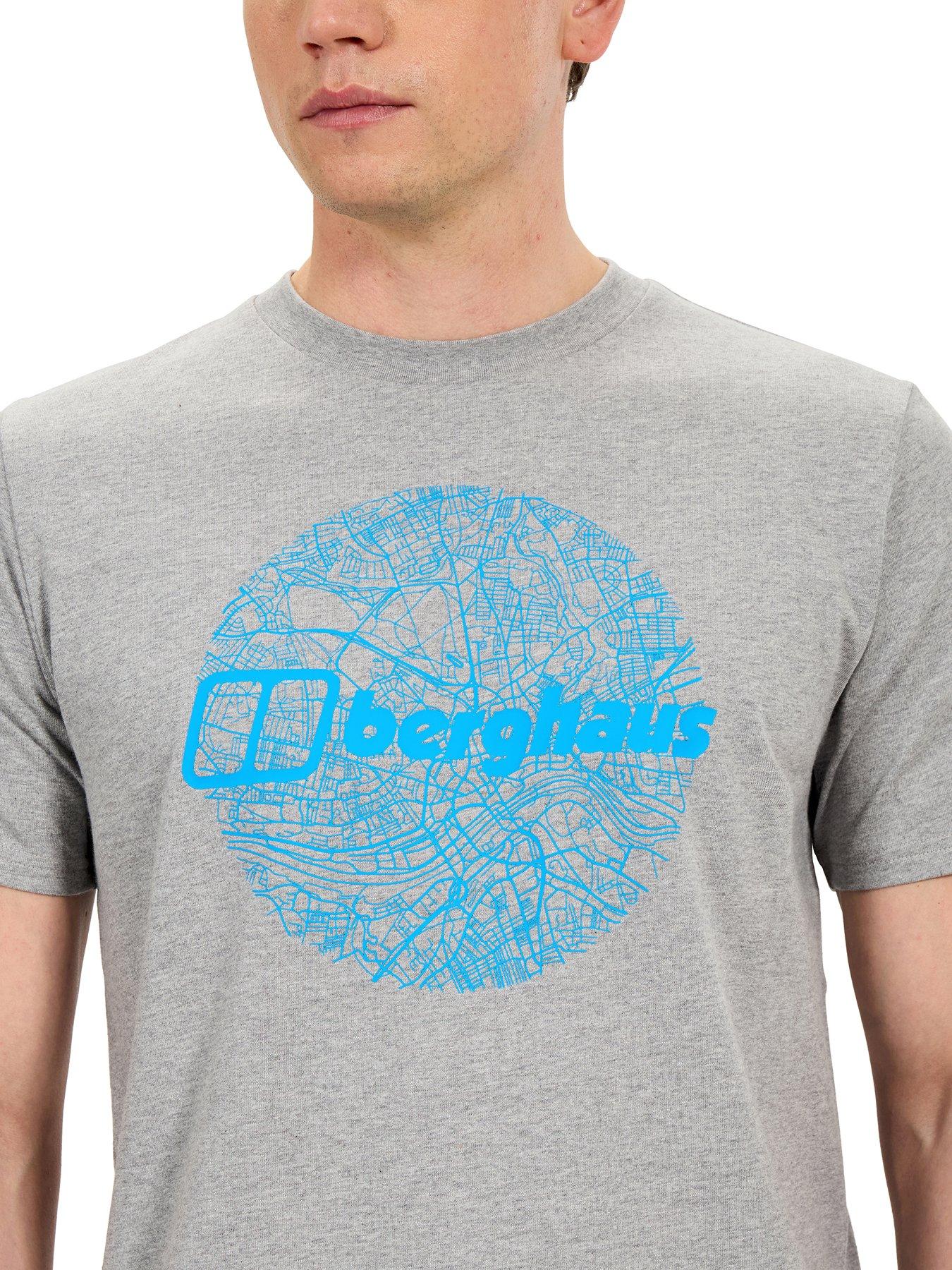Image 5 of 6 of Berghaus Mens Map Of The Toon Tee - Grey