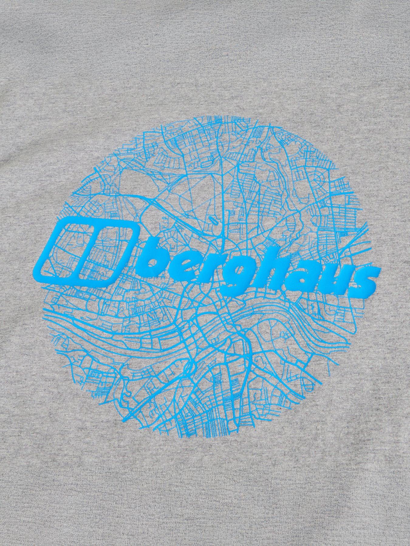 Image 6 of 6 of Berghaus Mens Map Of The Toon Tee - Grey