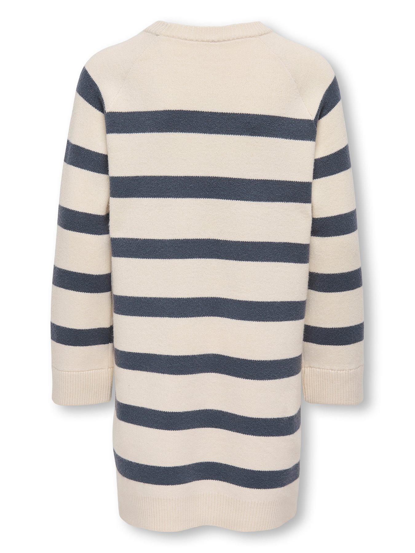 Image 2 of 3 of Only Kids Girls Stripe Knitted Dress - Multi