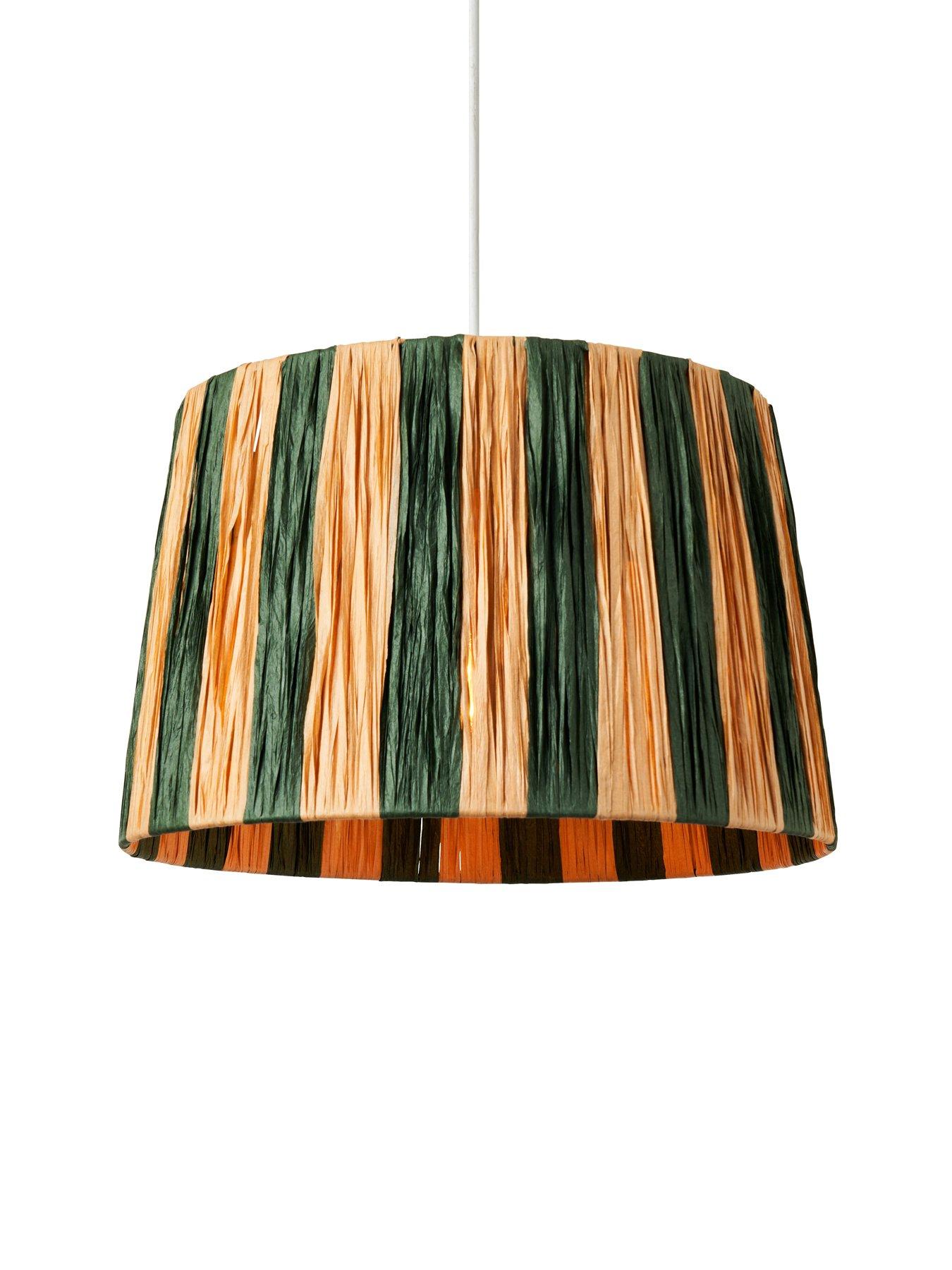 Image 3 of 6 of The Very Collection Raffia Striped Easy Fit Shade
