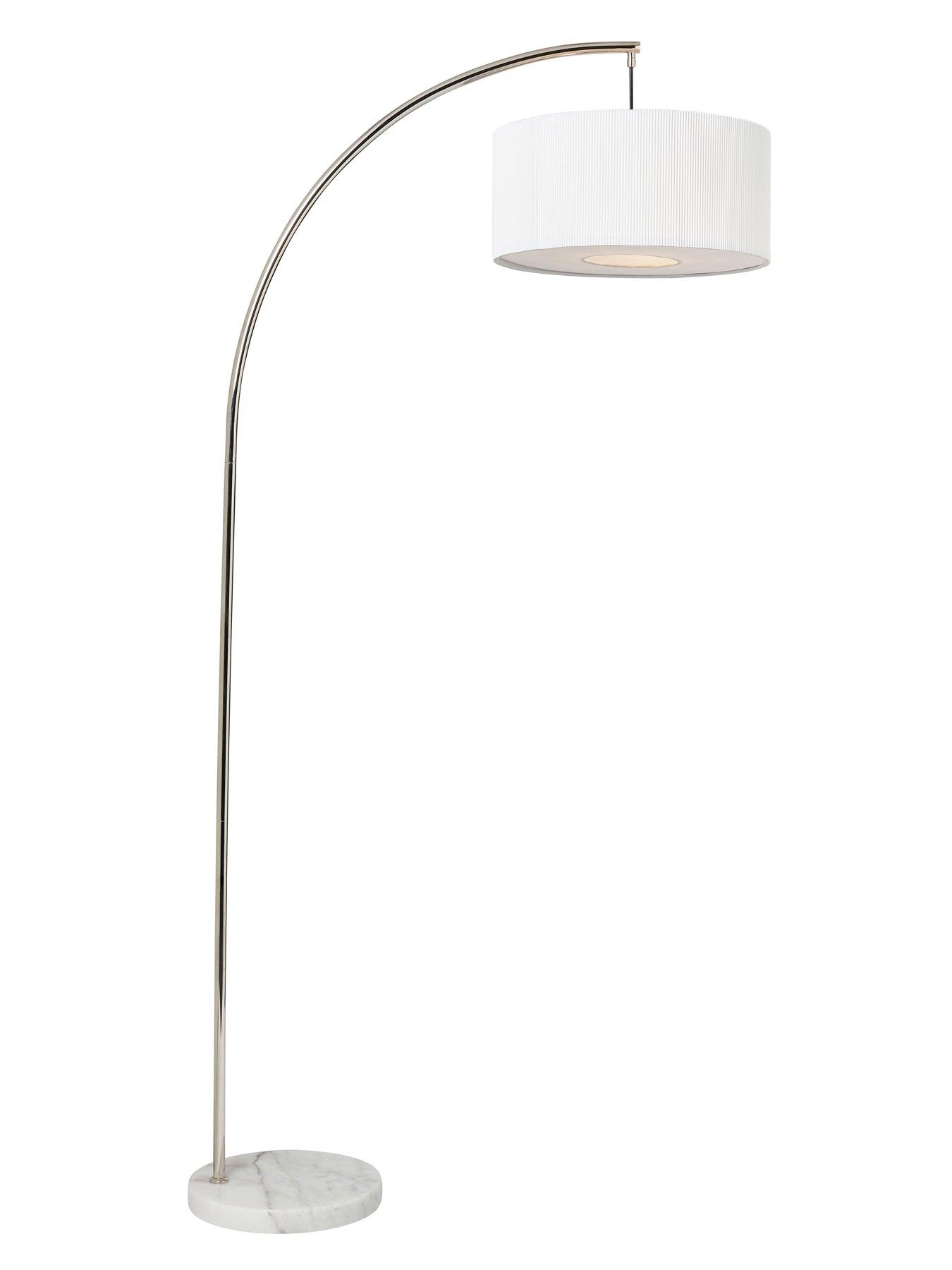 Image 5 of 6 of The Very Collection Arc Floor Lamp With Fabric Stretch Shade