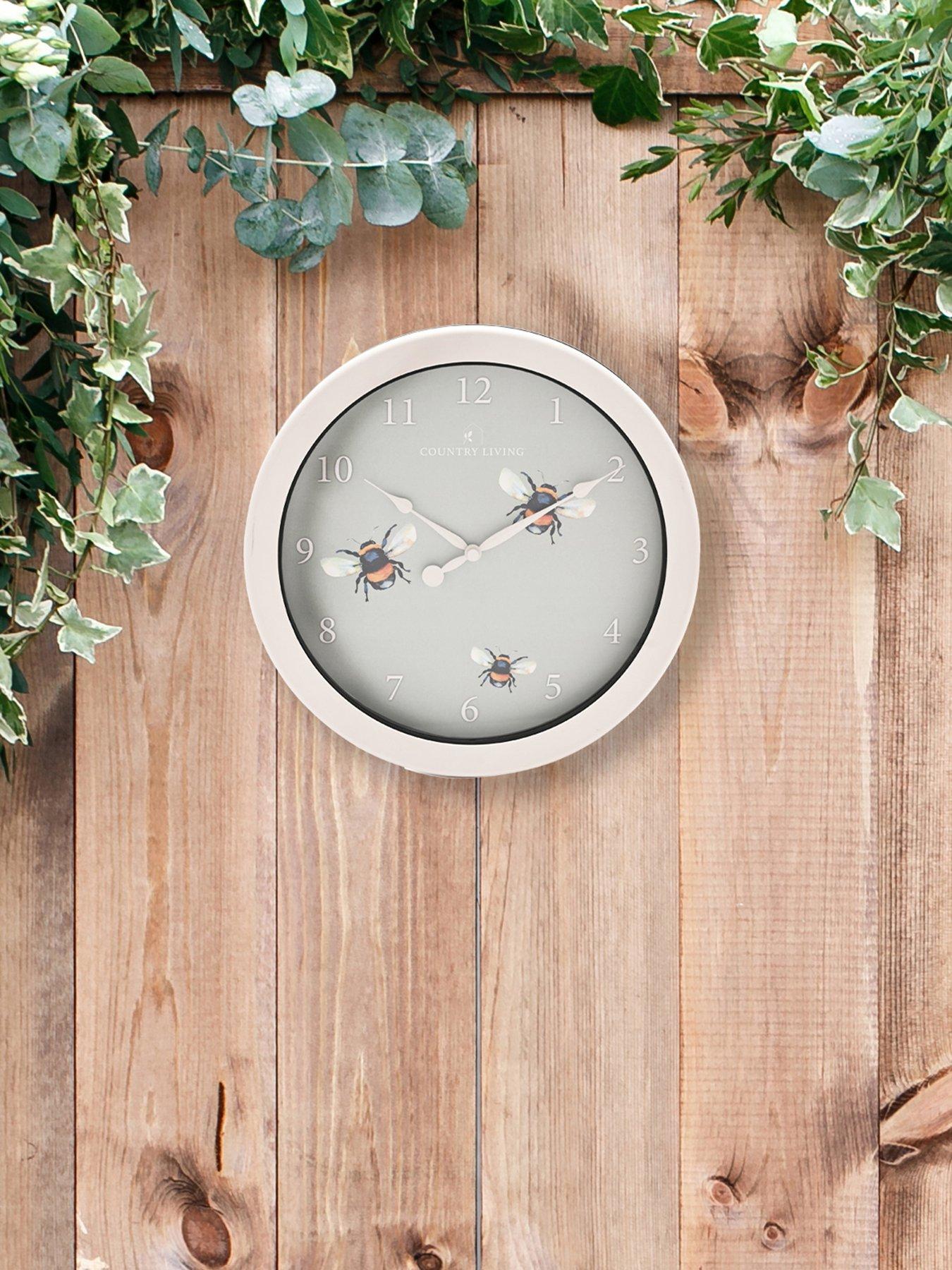 Country Living Outdoor Clock - Bee 26.5 cm
