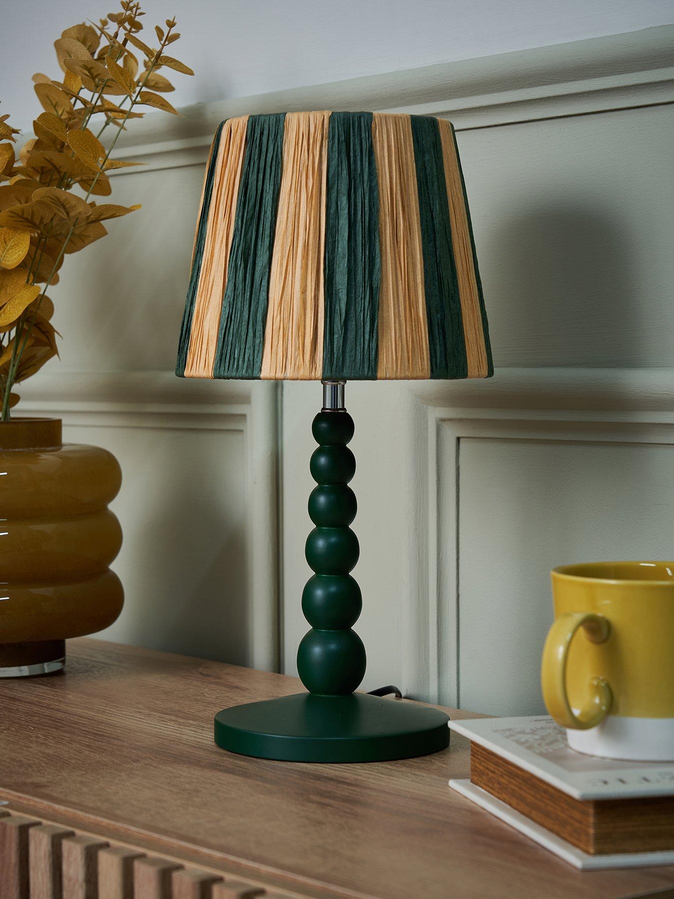 stillFront image of the-very-collection-bobble-wooden-table-lamp