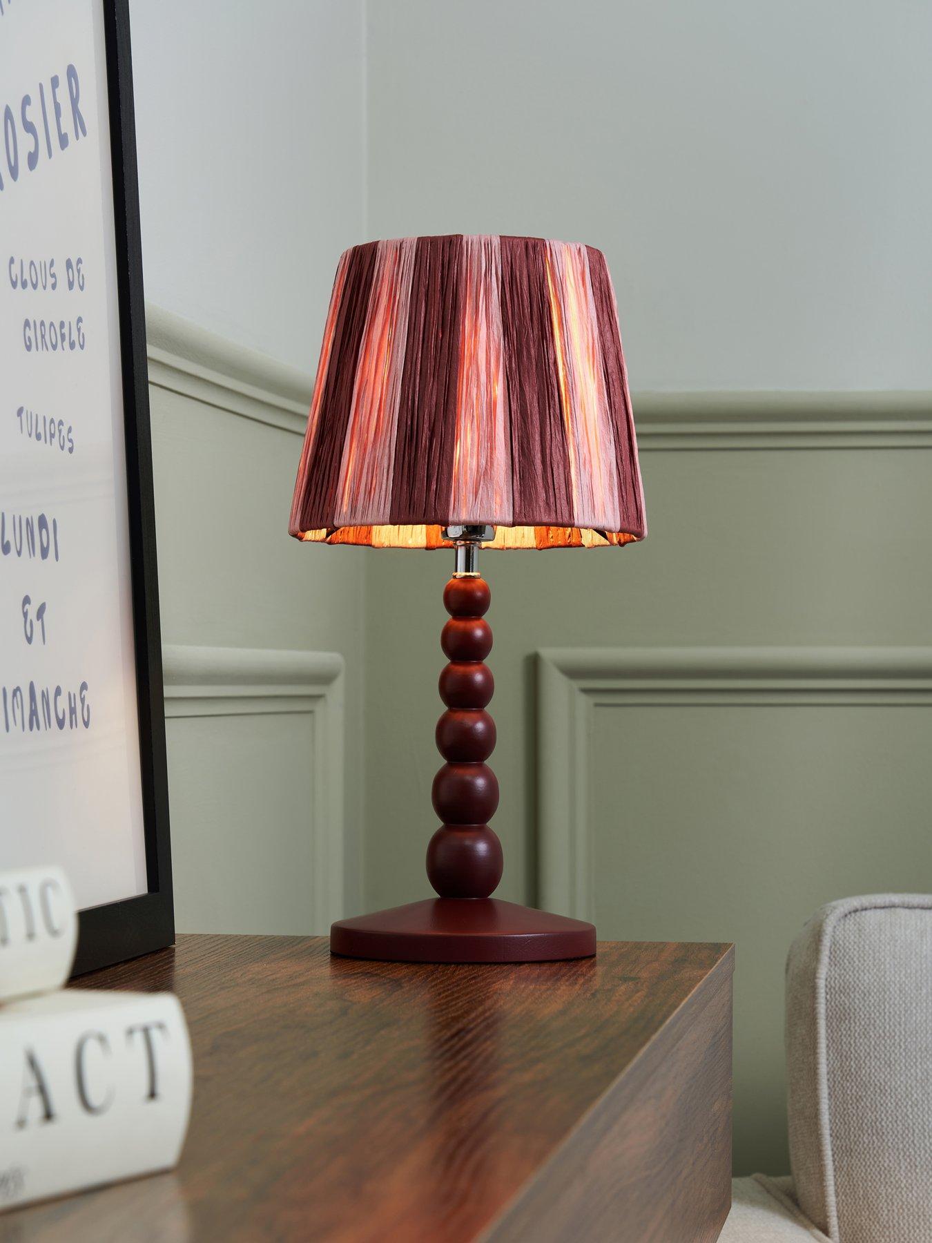 The Very Collection Bobble Wooden Table Lamp