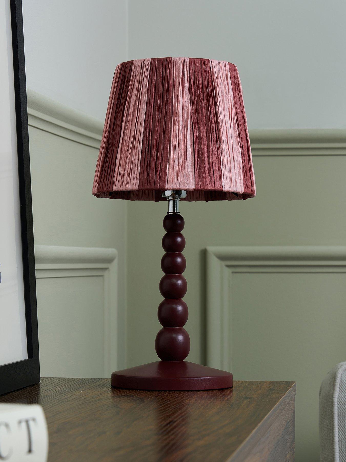 stillFront image of the-very-collection-bobble-wooden-table-lamp
